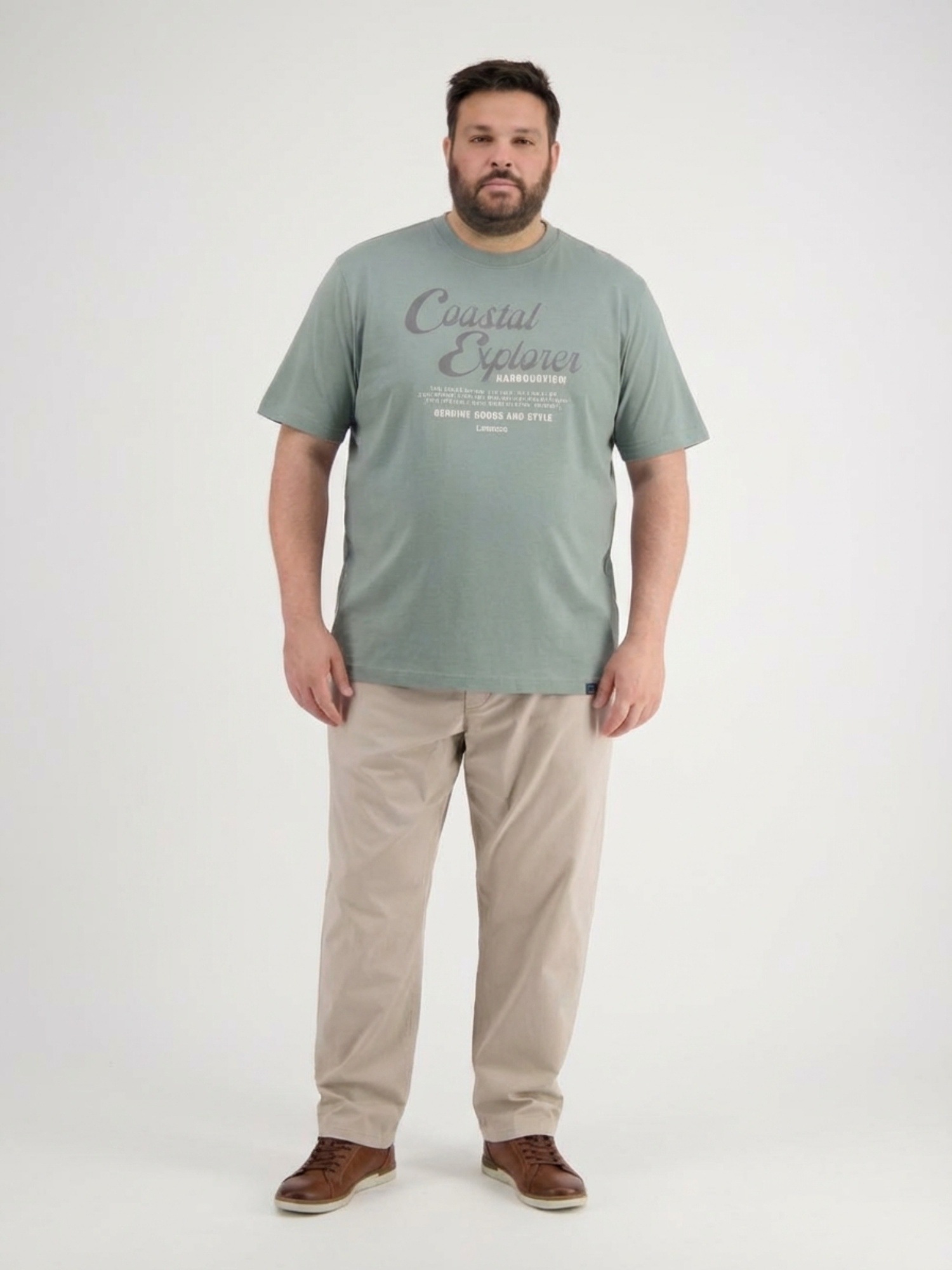 LERROS T-Shirt »T-Shirt aus 100 % Baumwolle, große Größen«