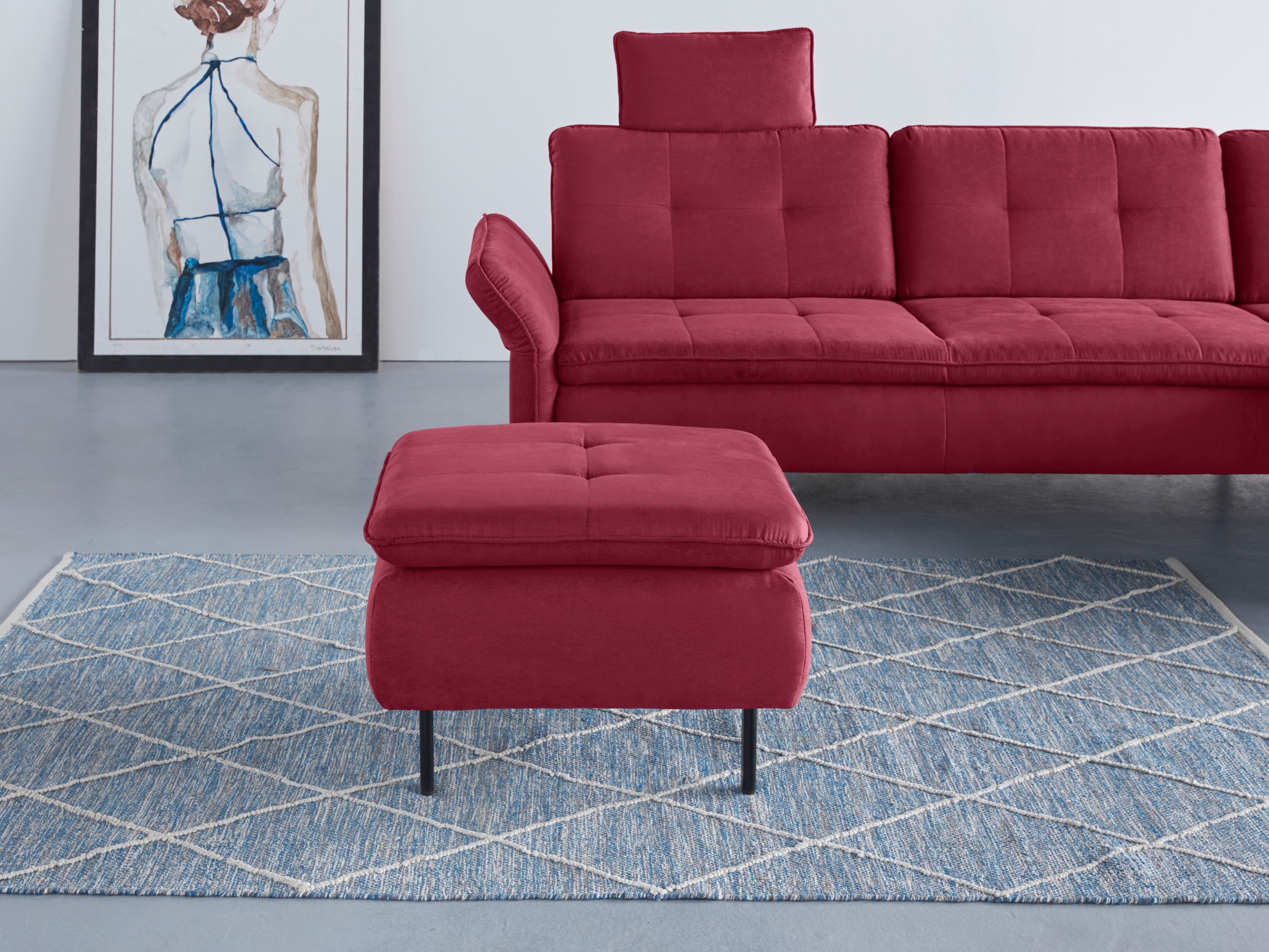 Home affaire Polsterhocker "Birkholm" passend zur Serie "Birkholm", B/T/H: günstig online kaufen