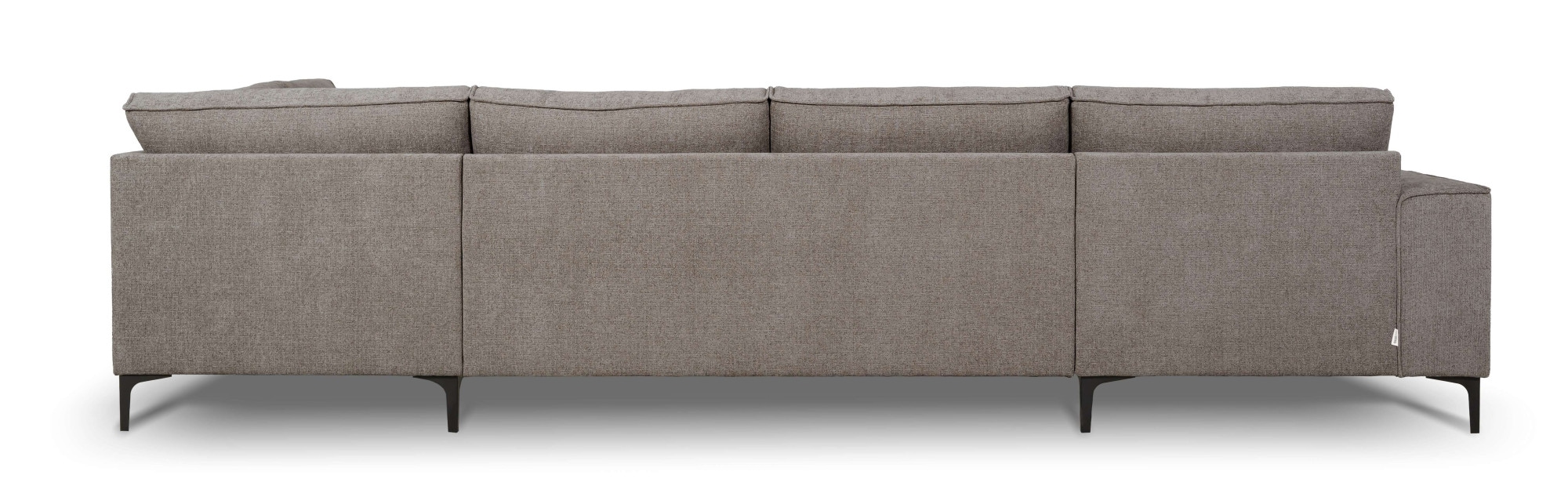 OTTO home Wohnlandschaft »XXL Sofa Oland mit modernem Chenille-Bezug« U-Form, 345 cm, Wellenunterfederung, Skandi-Design, Metallfüße