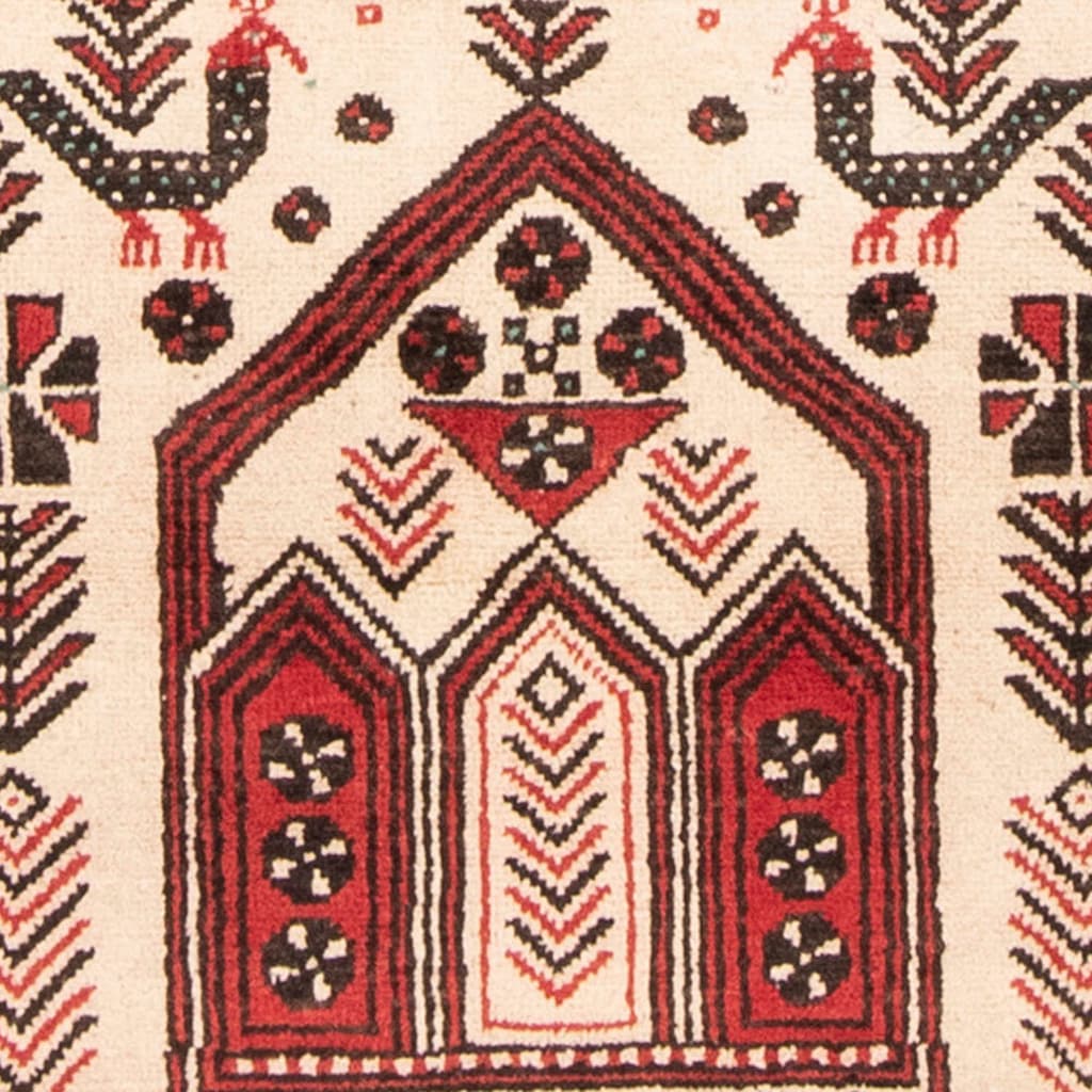 morgenland Wollteppich »Belutsch Medaillon Rosso 199 x 115 cm«, rechteckig, Handgeknüpft