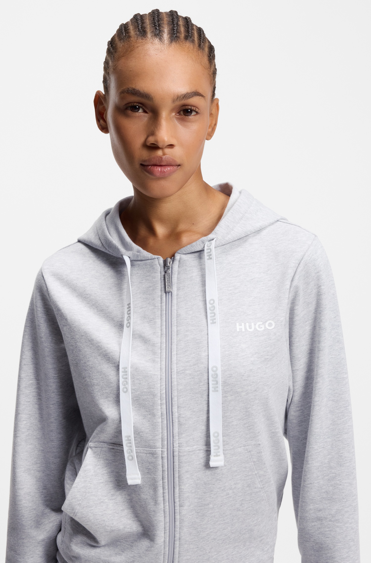 HUGO Underwear Sweatjacke Kapuze, Reißverschluss, gerade geschnitten günstig online kaufen