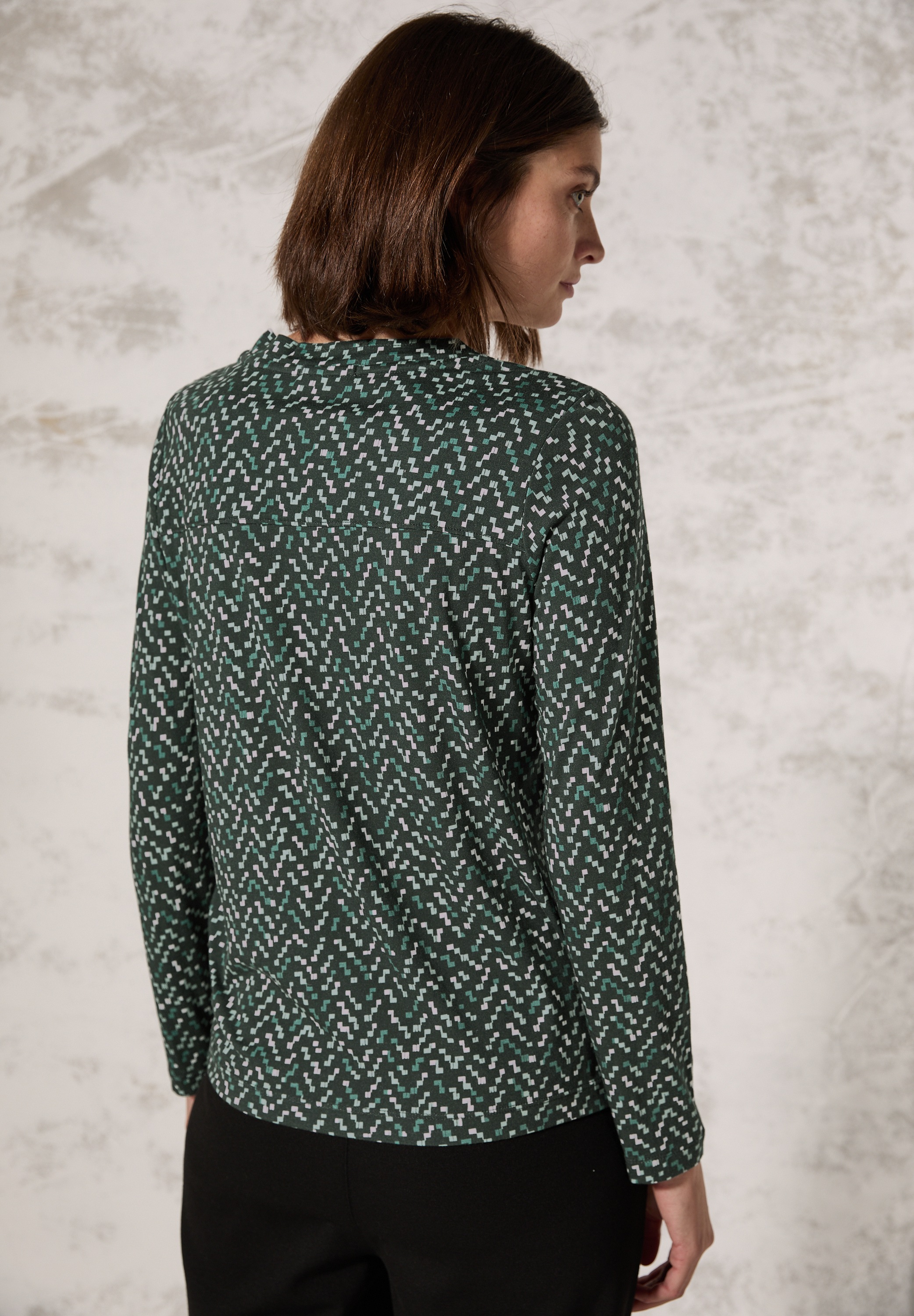 Cecil Langarmshirt, mit Muster