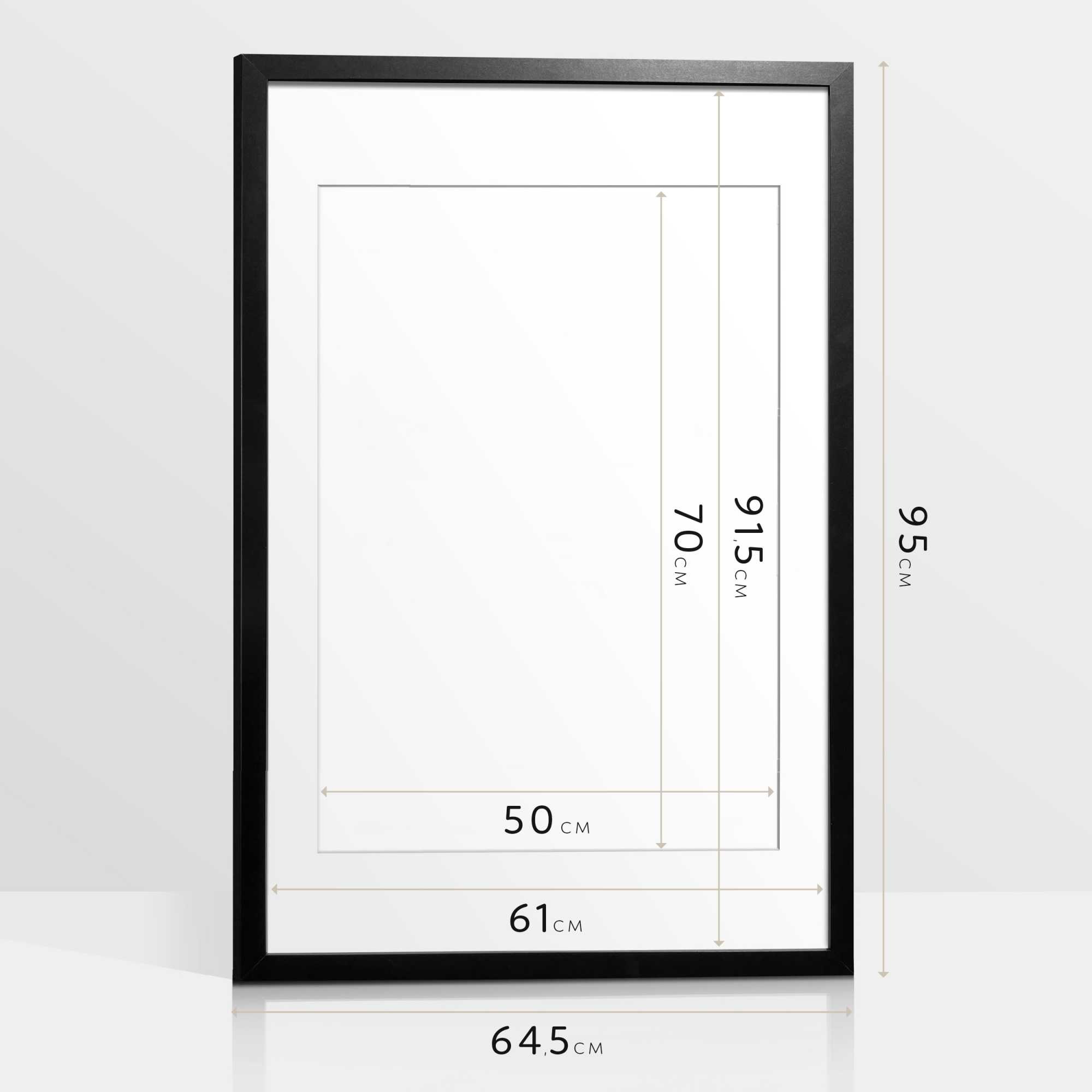 Reinders! Bilderrahmen »Bilderrahmen Poster 61x91,5 oder 50x70«, für 1 Bilder, Wohnzimmer - Buche - MDF - 64,5x95 cm