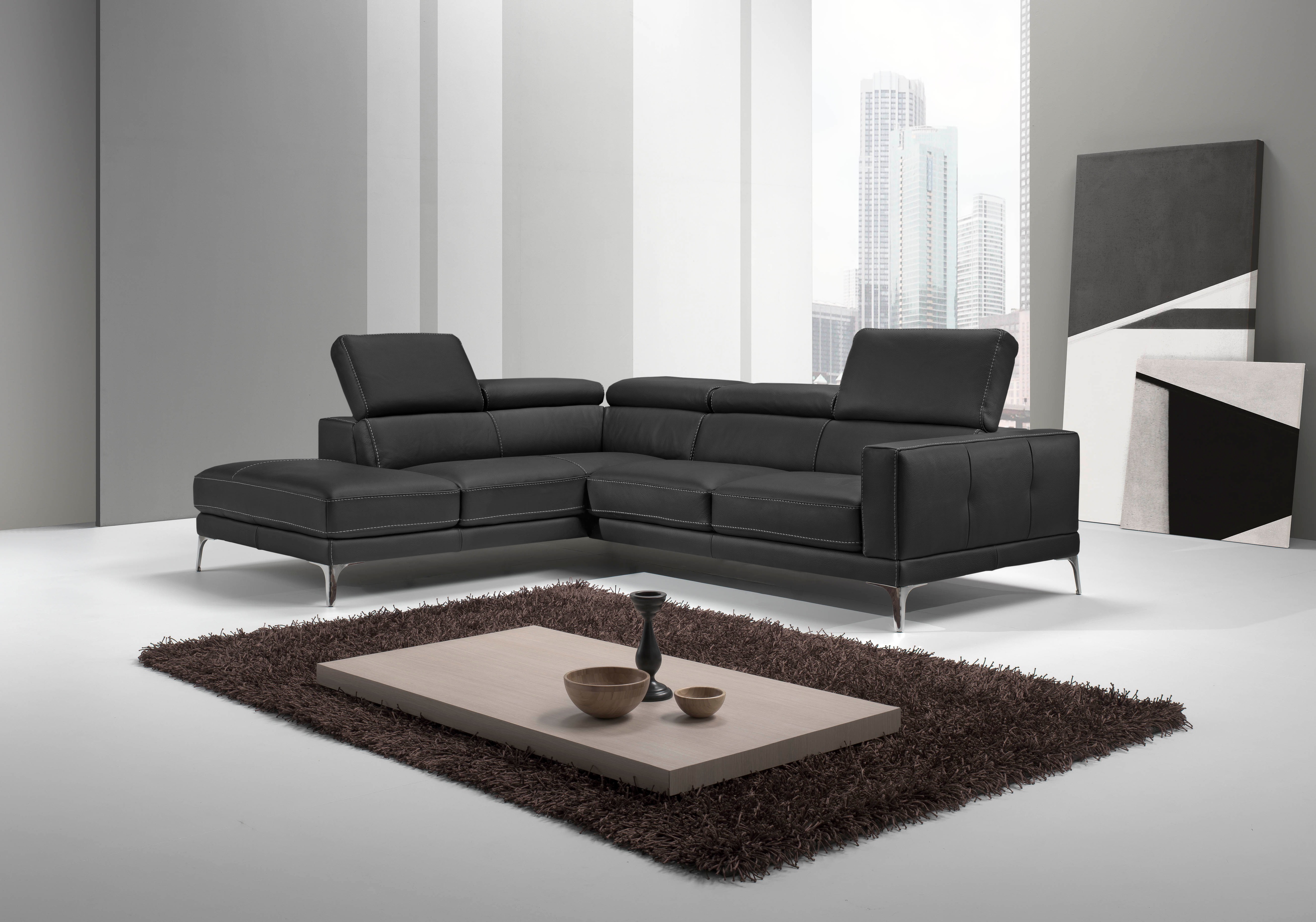 Egoitaliano Ecksofa "Claudie, Designsofa mit extrakomfortablem Sitzkomfort, L-Form" Inkl. Kopfteilverstellung, L-Form