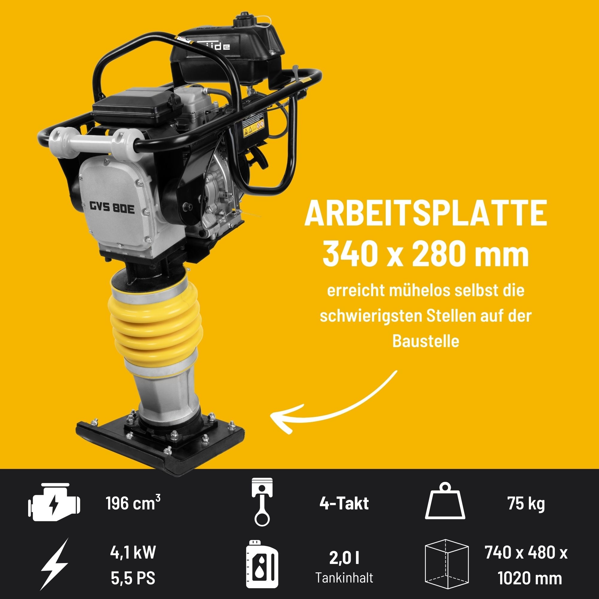 Güde Vibrationsstampfer »GVS 80E«