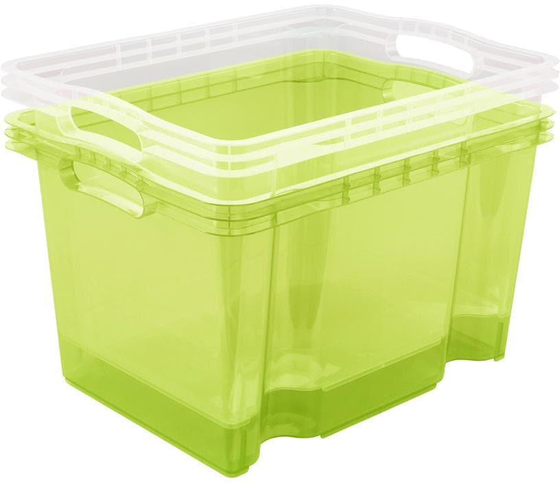 keeeper Organizer »franz«, (Set, 4 St.), Aufbewahrungsbox, 13,5 L, hochwertiger Kunststoff