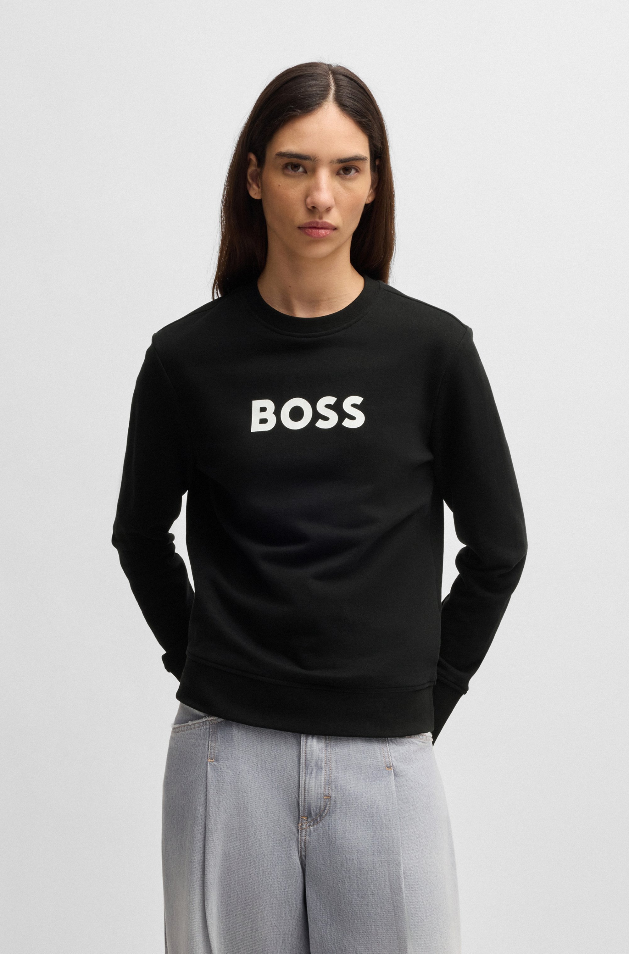 BOSS ORANGE Sweatshirt "Elaboss Premium Damenmode", mit Rundhalsausschnitt günstig online kaufen