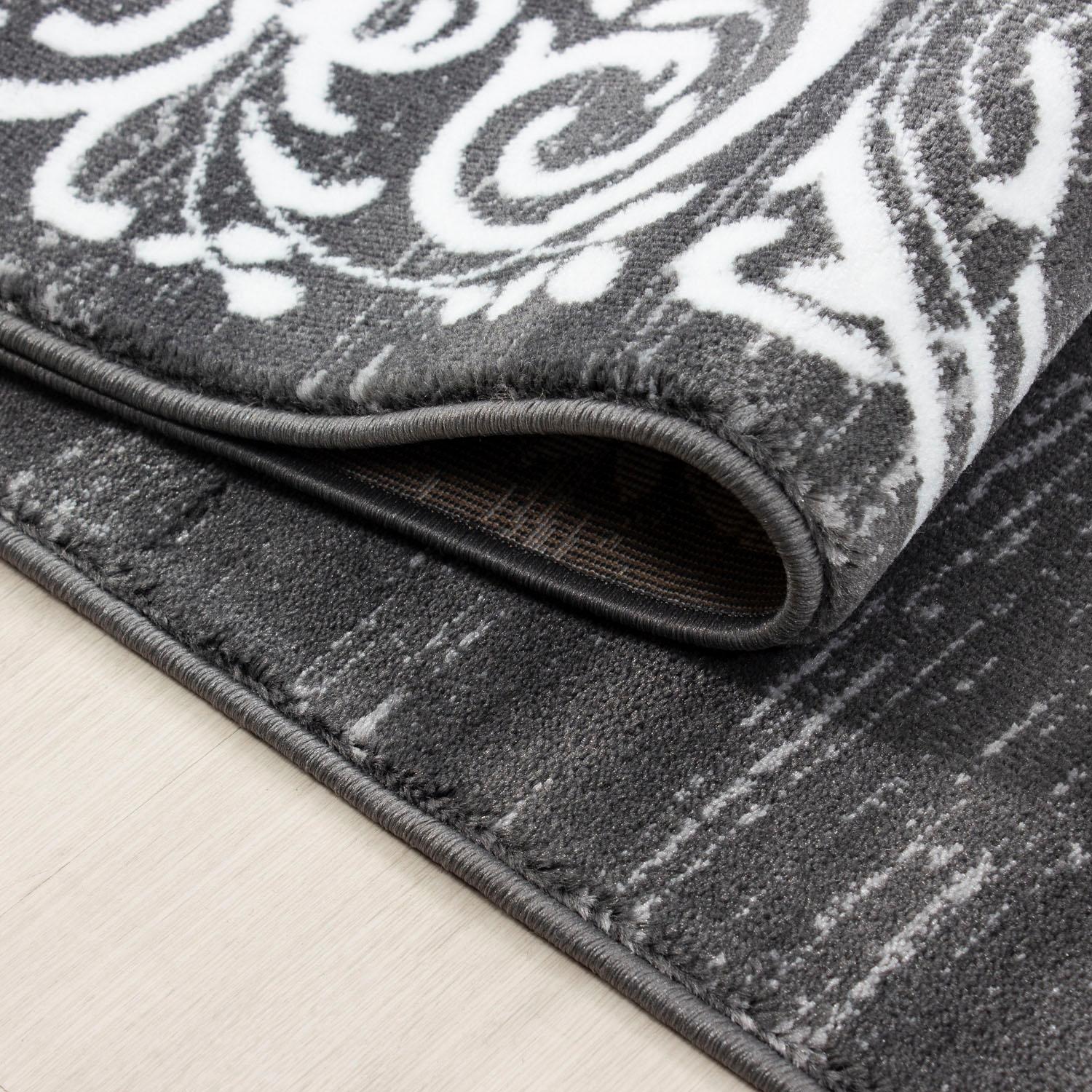 Teppich AYYILDIZ TEPPICHE "Miami 6620" Gr. 3, grau, B:120cm H:12mm L:170cm, Kunstfaser, Teppiche, Teppich, Läufer, Kurzflor, orientalisches ausdrucksstarkes Design 2