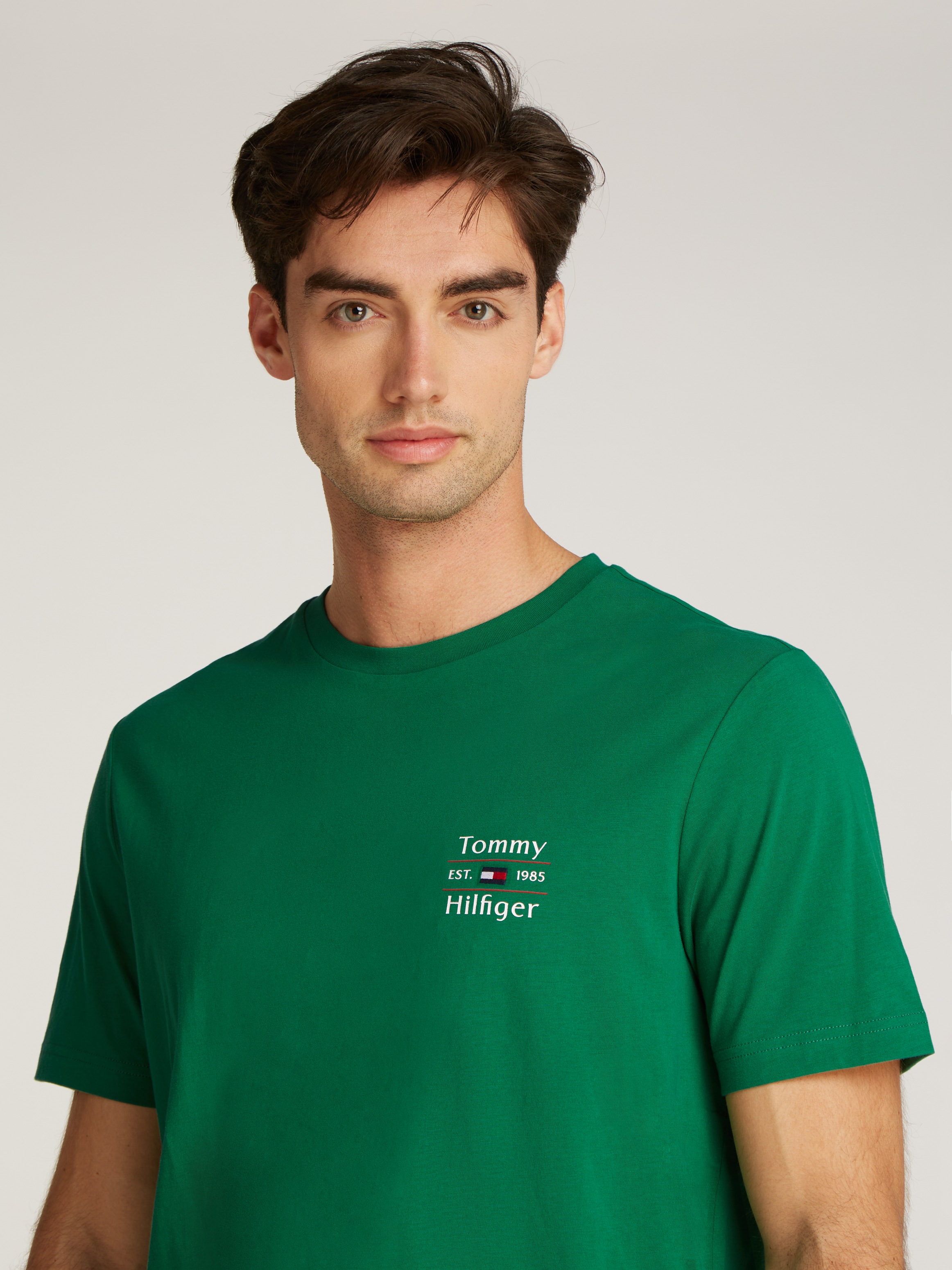 Tommy Hilfiger Rundhalsshirt »HILFIGER STACK TEE«