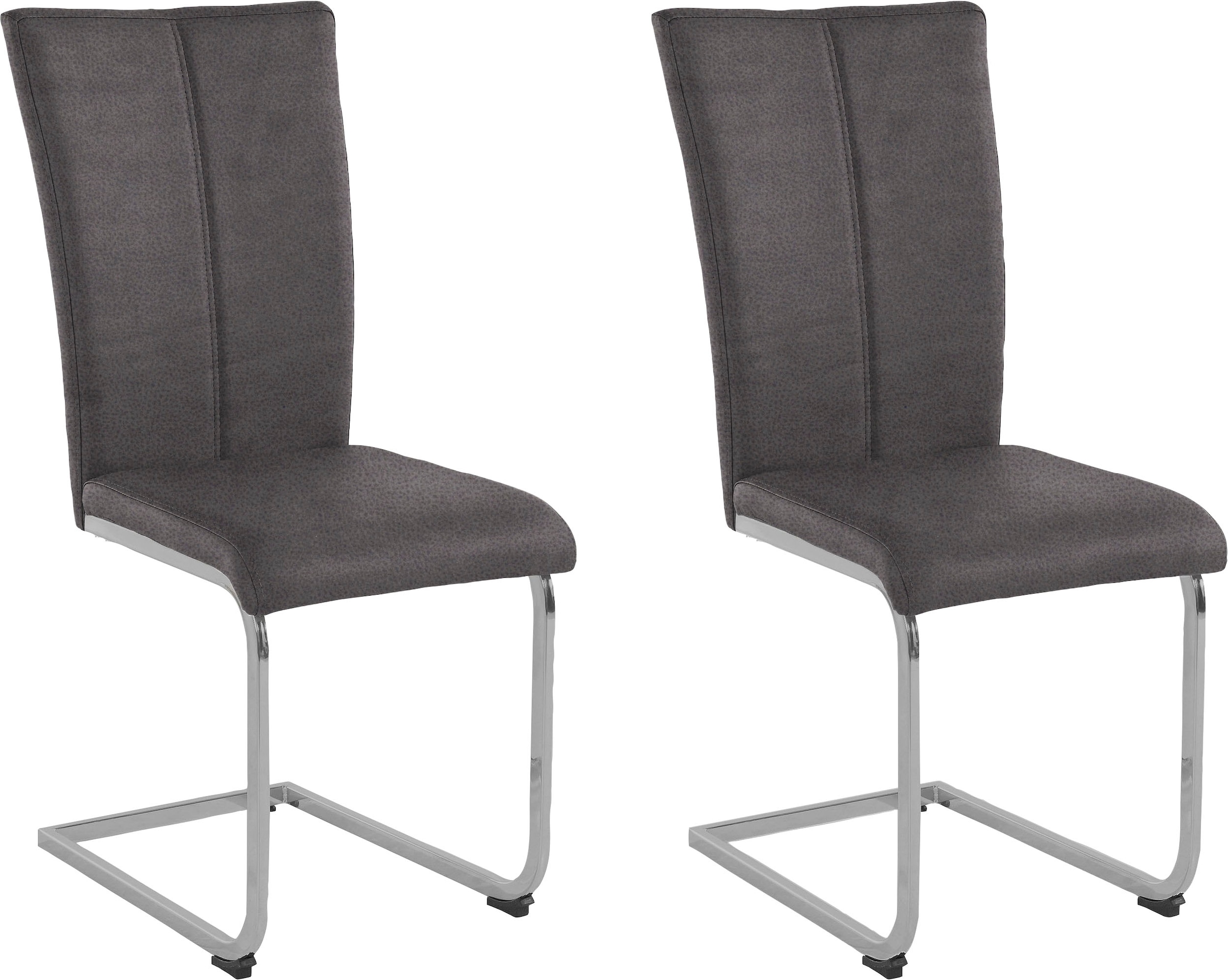 Home affaire Freischwinger "Alex" (Set) 2 Stk. Microfaser 2 Stuhl belastbar günstig online kaufen