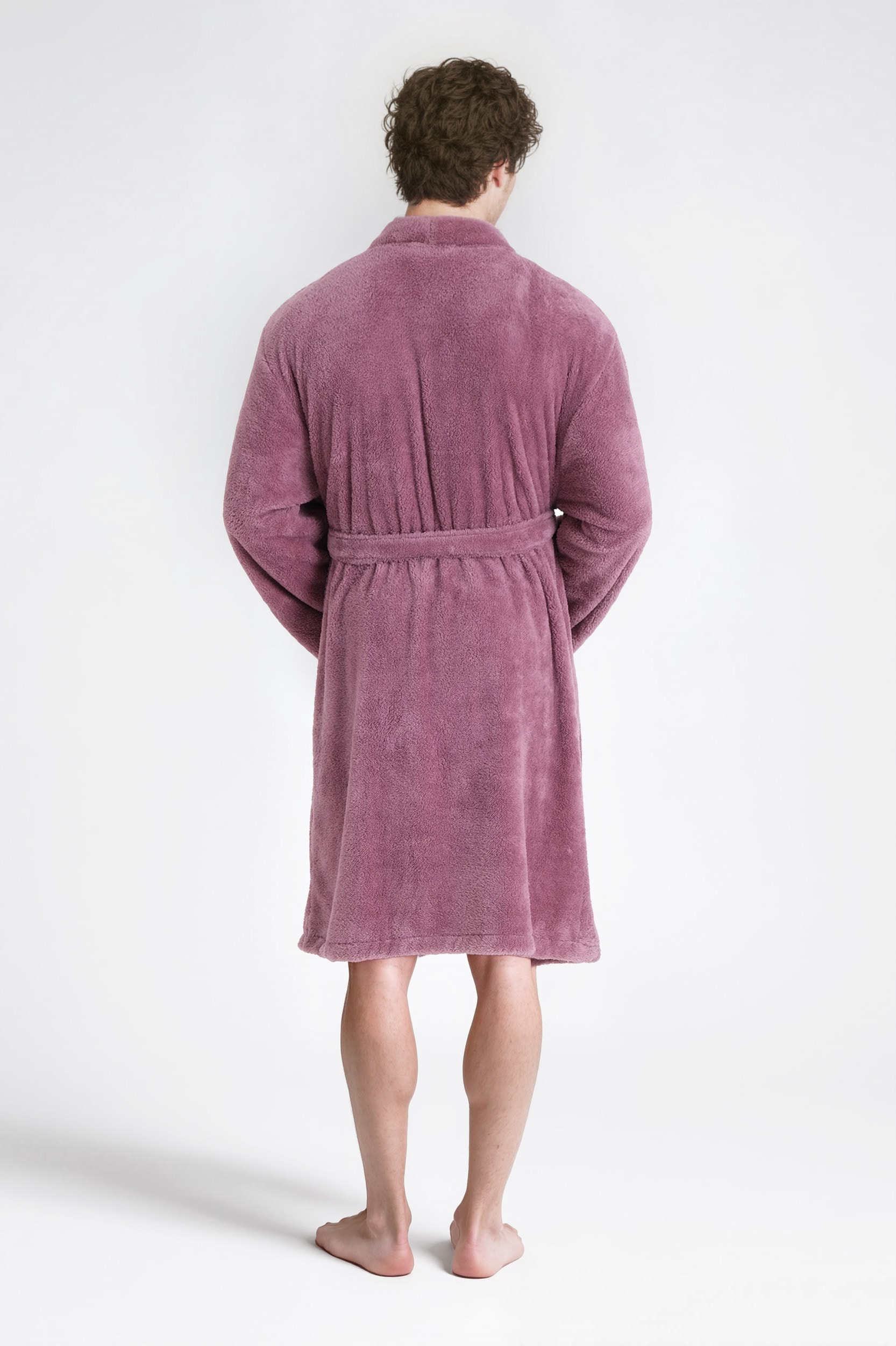 my home Unisex-Bademantel »Lillou Kimono, ideal für Sauna & Spa, Hotelbademantel, Morgenmantel«, (1 St.), kuschelig weicher Fleece, für Damen und Herren, XS-3XL
