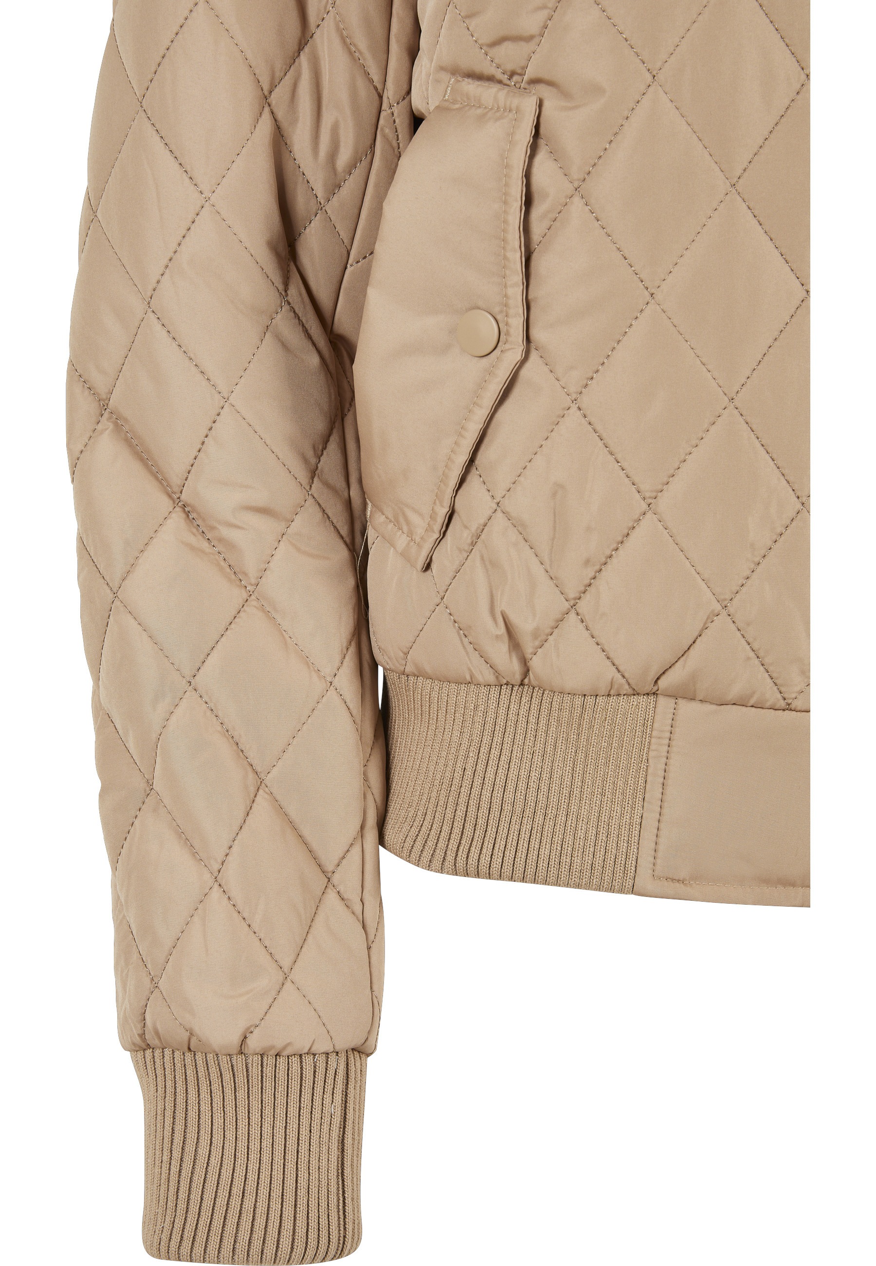 URBAN CLASSICS Langmantel »Urban Classics Damen Ladies Diamond Quilt Nylon Jacket«