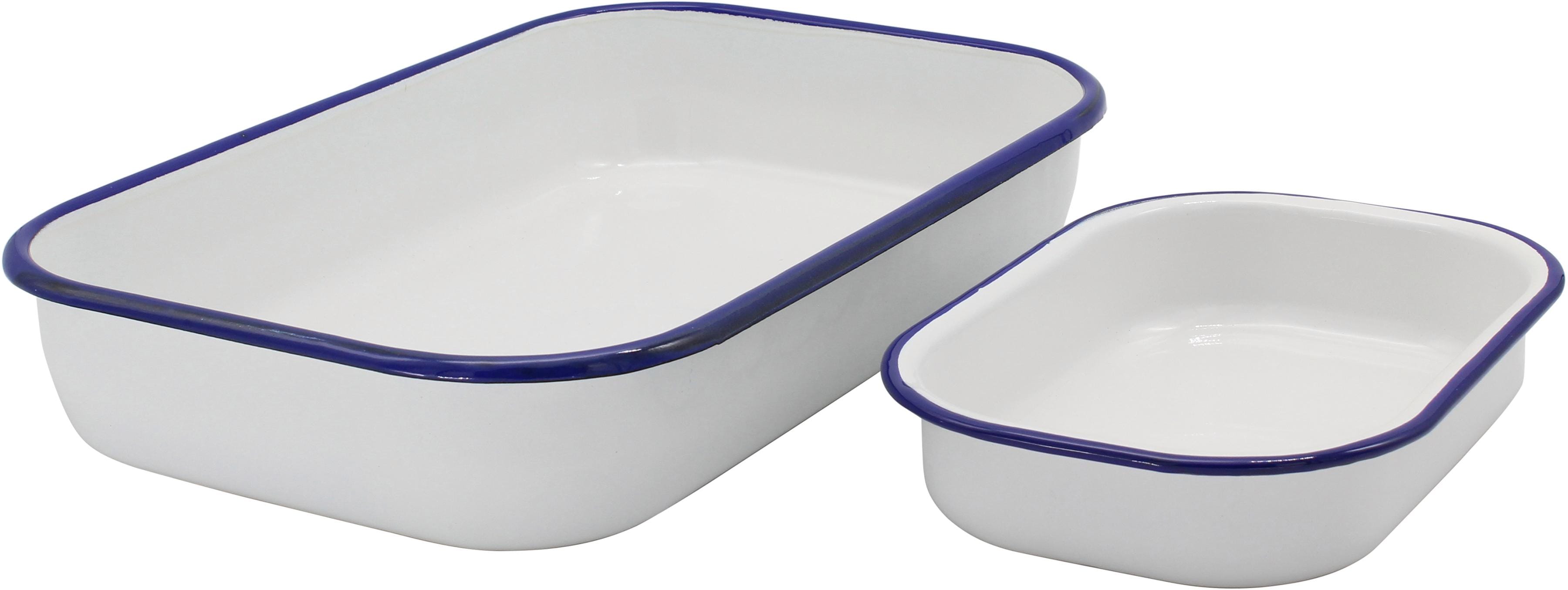 KRÜGER Auflaufform "Husum", B/H/L/T: 20cm x 4,5cm x 21cm, weiß, Auflaufformen, Inhalt 1 und 4 Liter