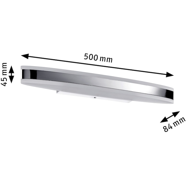 Paulmann Spiegelleuchte »Kuma 500mm IP44 9W Chrom, Weiß, Metall, Acryl«, 1  flammig-flammig, Badezimmerleuchte kaufen | BAUR