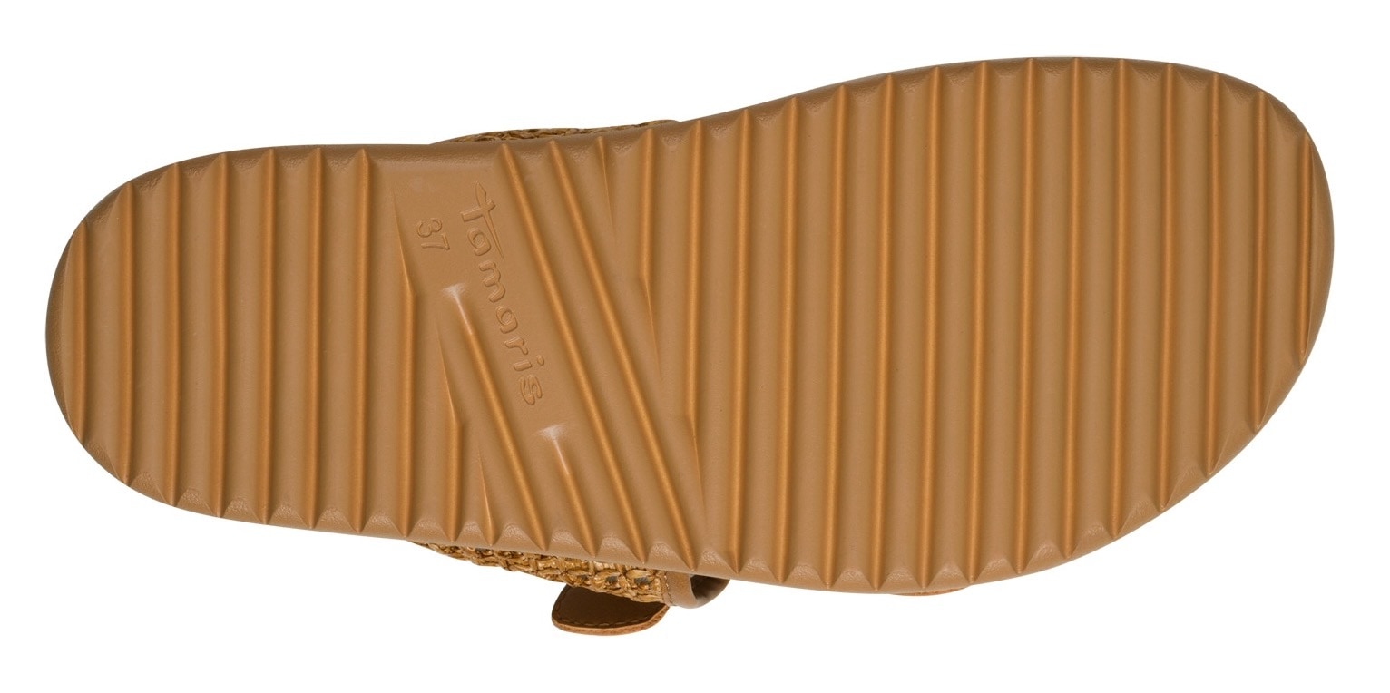 Tamaris Pantolette, Plateau, Sommerschuh, Schlupfschuh mit verstellbaren Schnallen