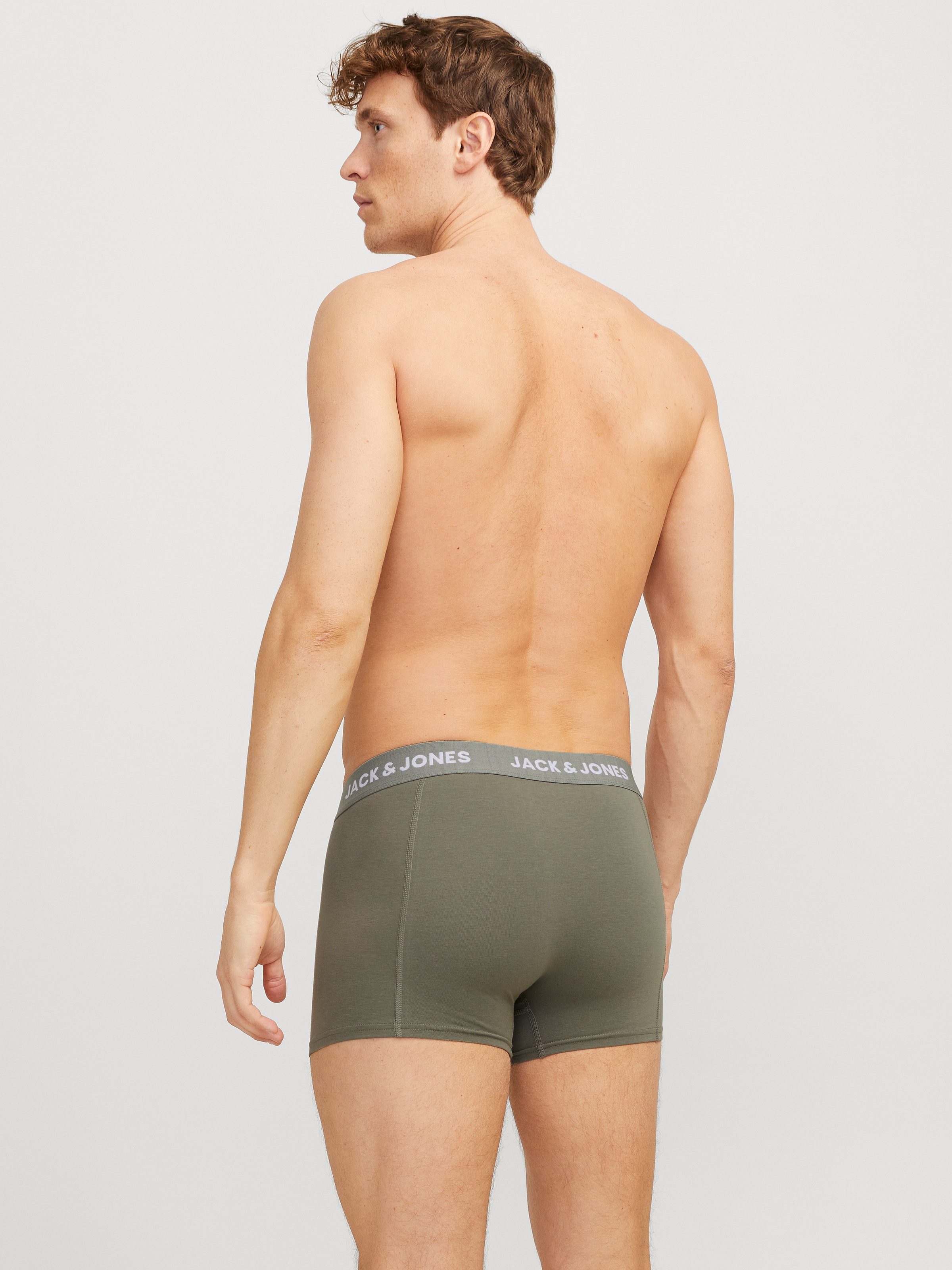 Jack & Jones Trunk »JACROB SOLID TRUNKS 3 PACK SN«, (3 St.), mit Logo Schriftzug