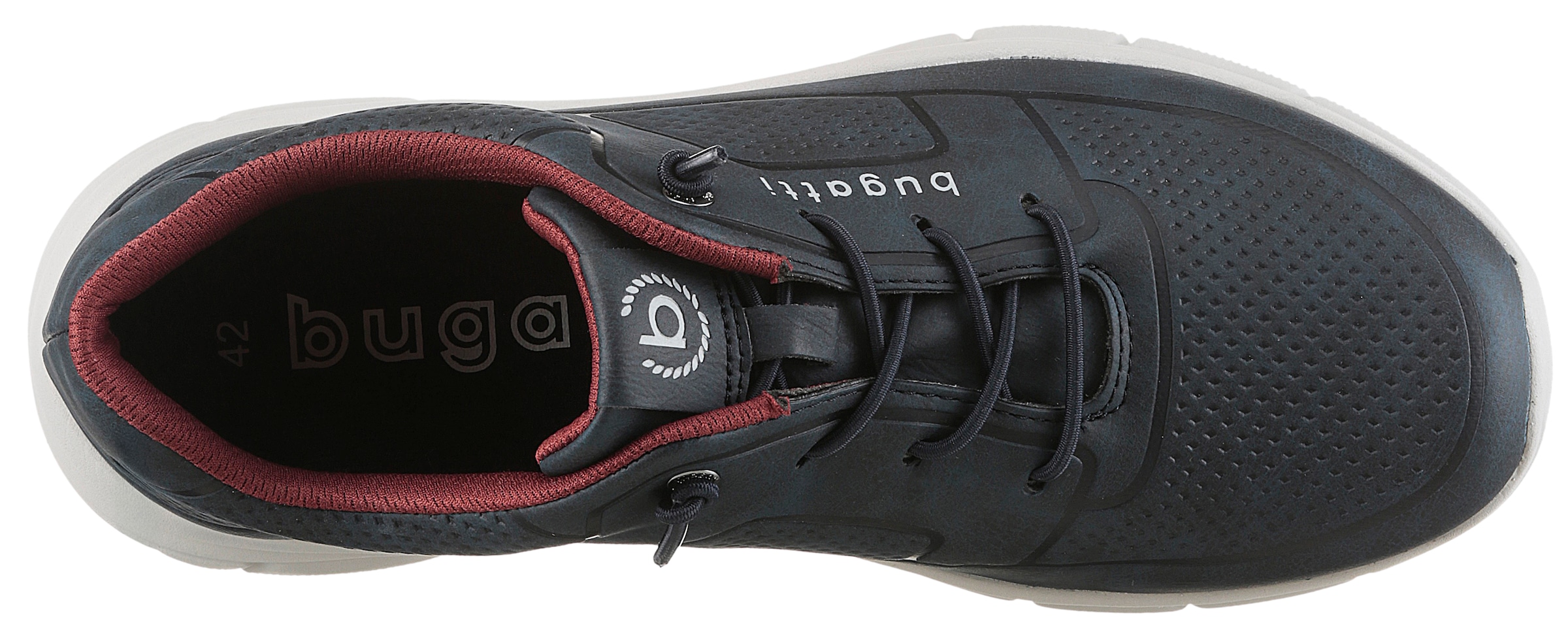 bugatti Slip-On Sneaker, Sneaker, Schlupfschuh, Freizeitschuh mit Logoverzierung
