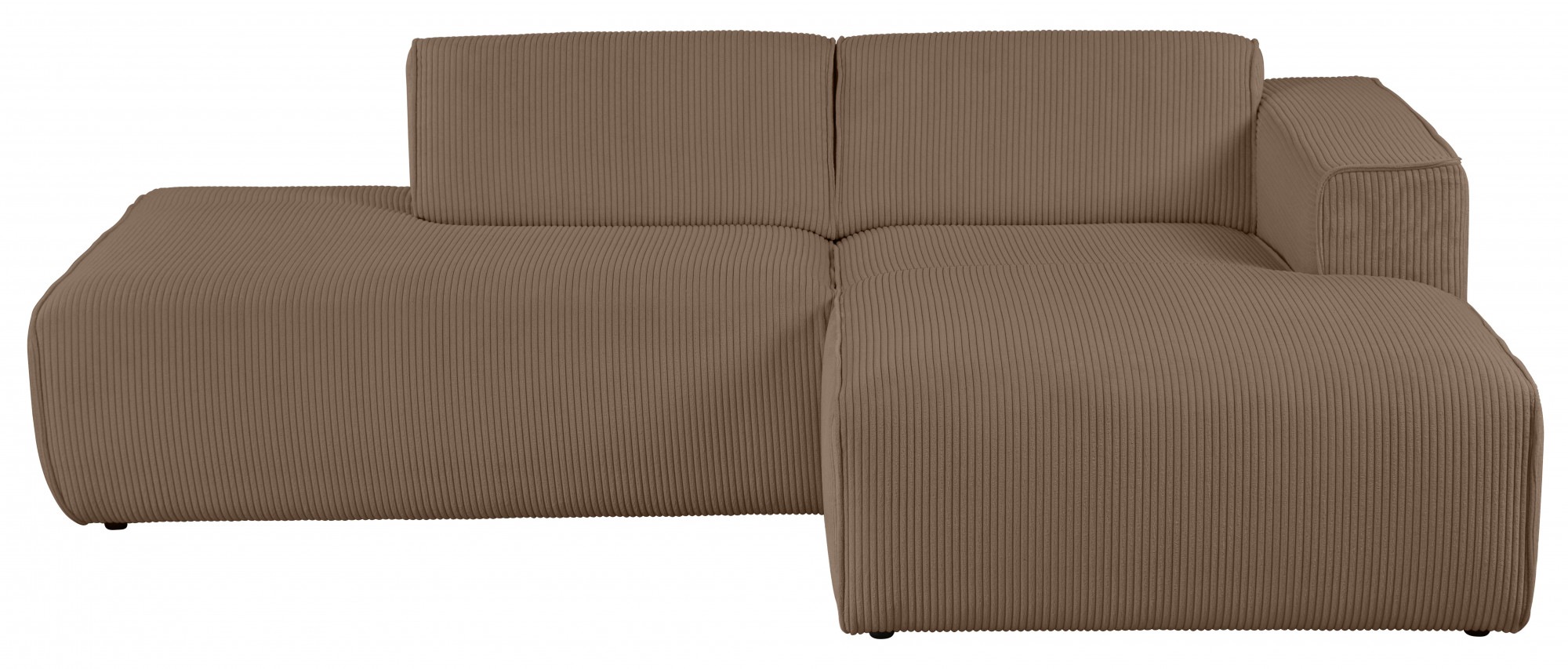 andas Ecksofa "Noord mit Kedernaht, Breite 227 cm", Cord, Struktur, Webstof günstig online kaufen