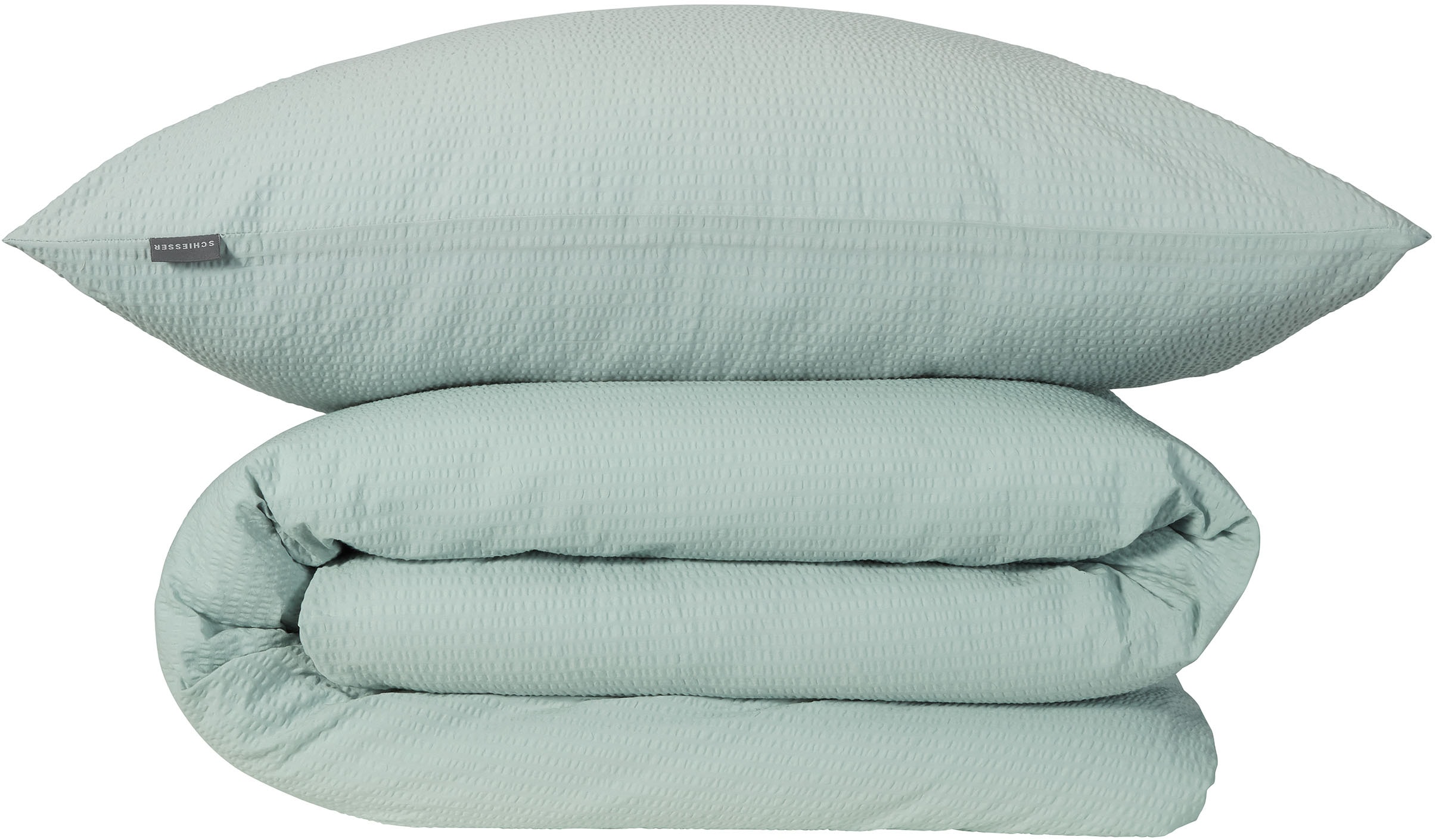 Schiesser Bettwäsche "Laura aus Baumwoll-Seersucker in zarten Farbtönen" 2 Stk. Made in Green
