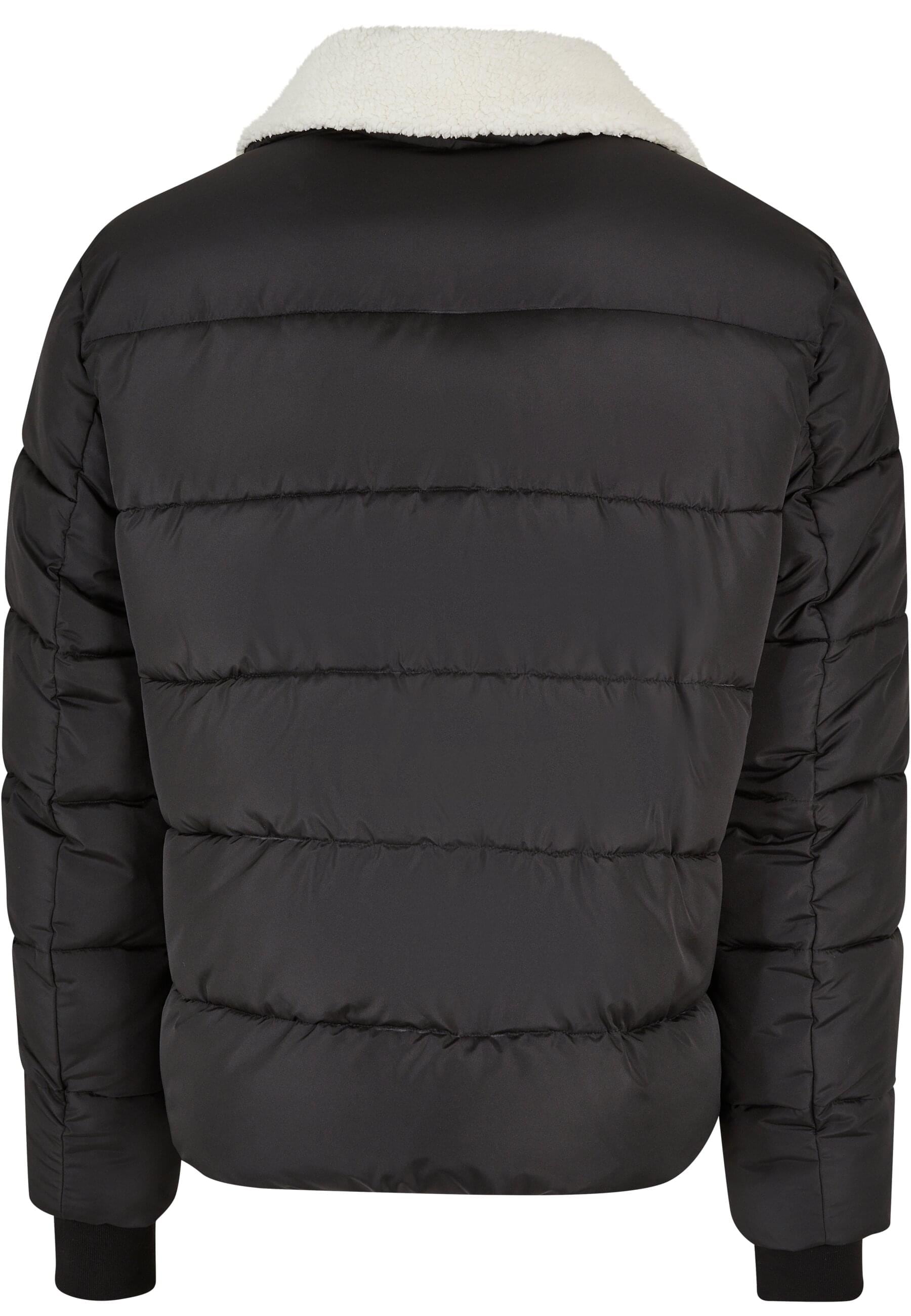 URBAN CLASSICS Winterjacke »Urban Classics Herren Sherpa Collar Padded Shirt Jacket«, (1 St.), ohne Kapuze