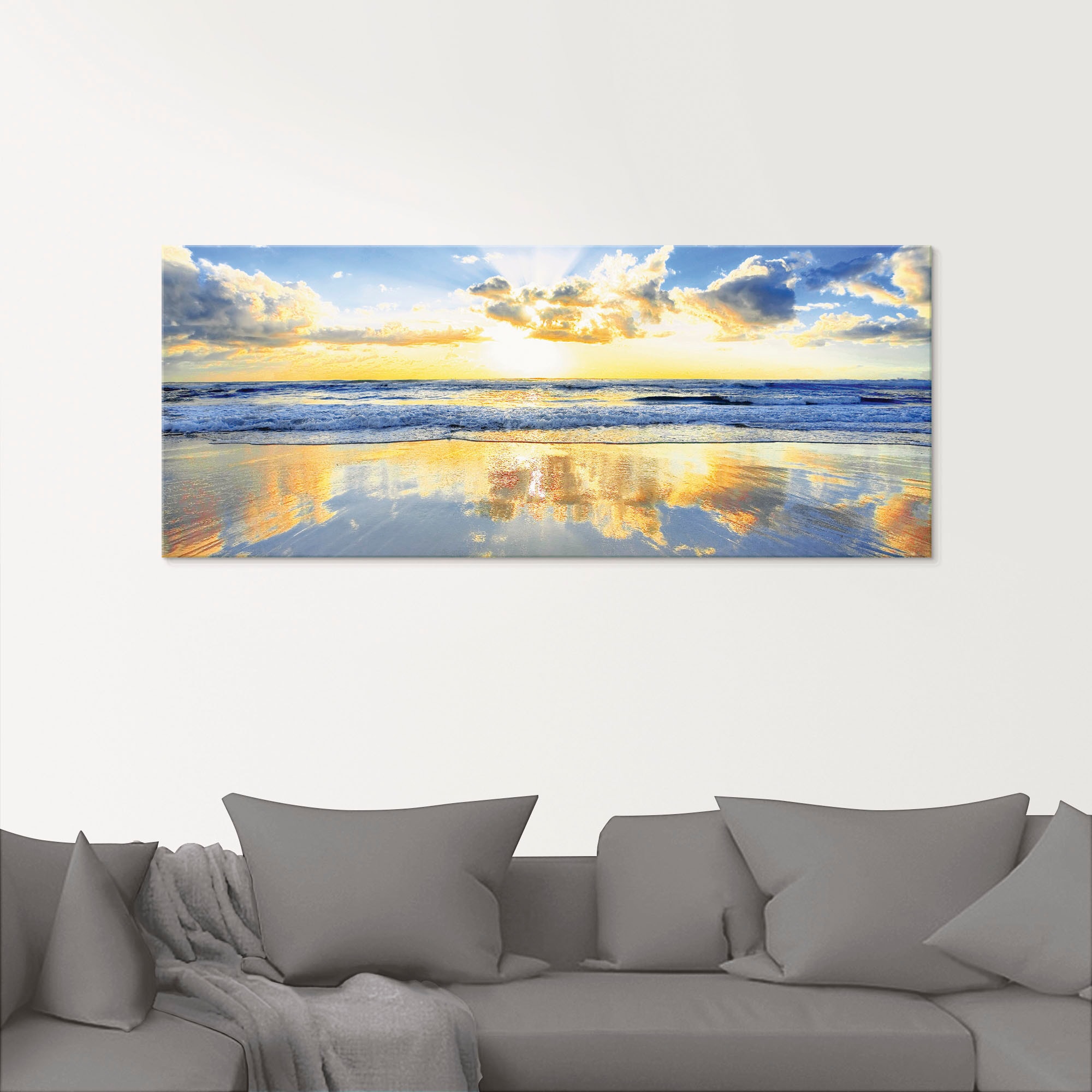 Artland Glasbild »Sonnenaufgang über dem Ozean«, Himmel, (1 St.), in verschiedenen Größen