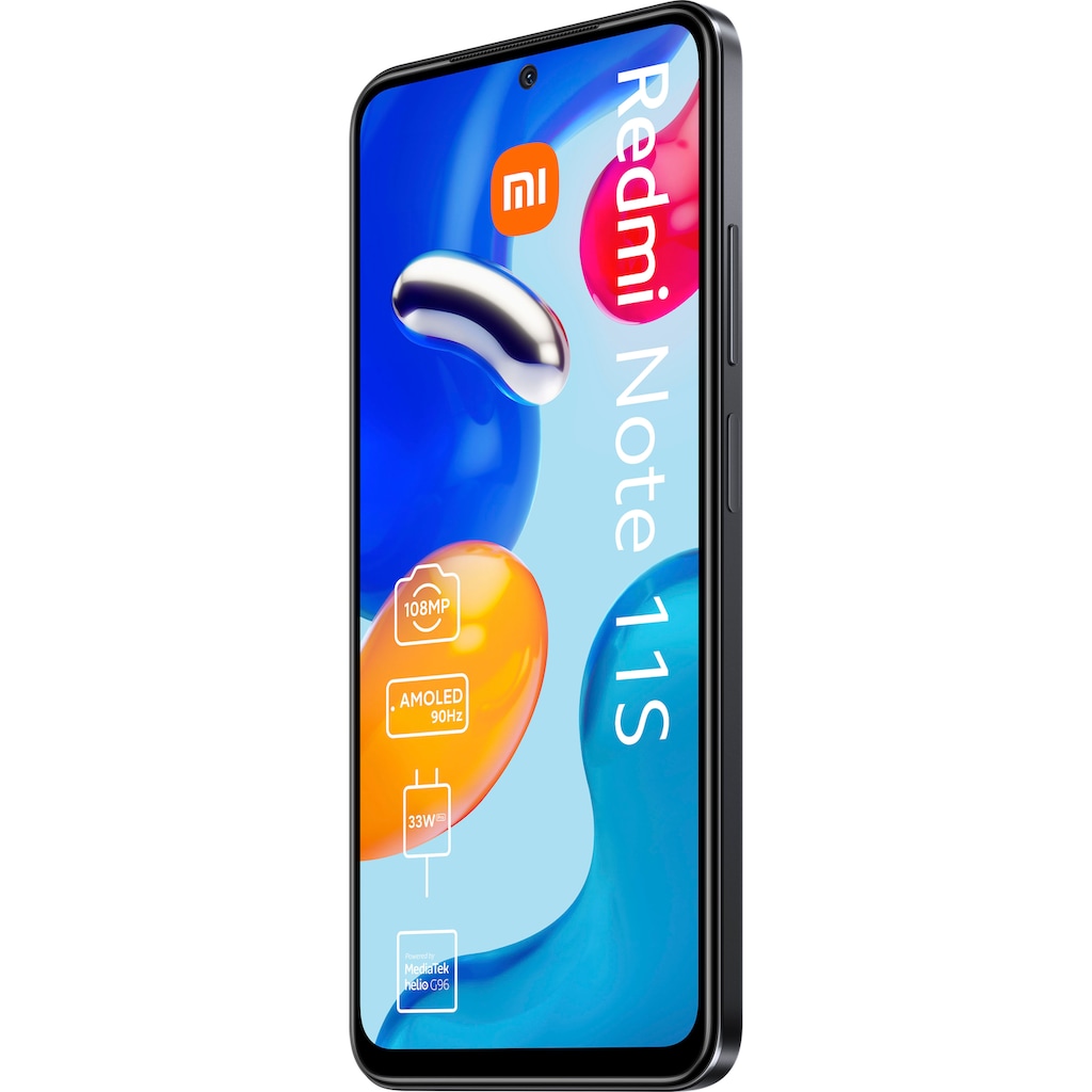 Xiaomi Smartphone »Redmi Note 11S«, Graphite Gray, 16,33 cm/6,43 Zoll, 128 GB Speicherplatz, 108 MP Kamera