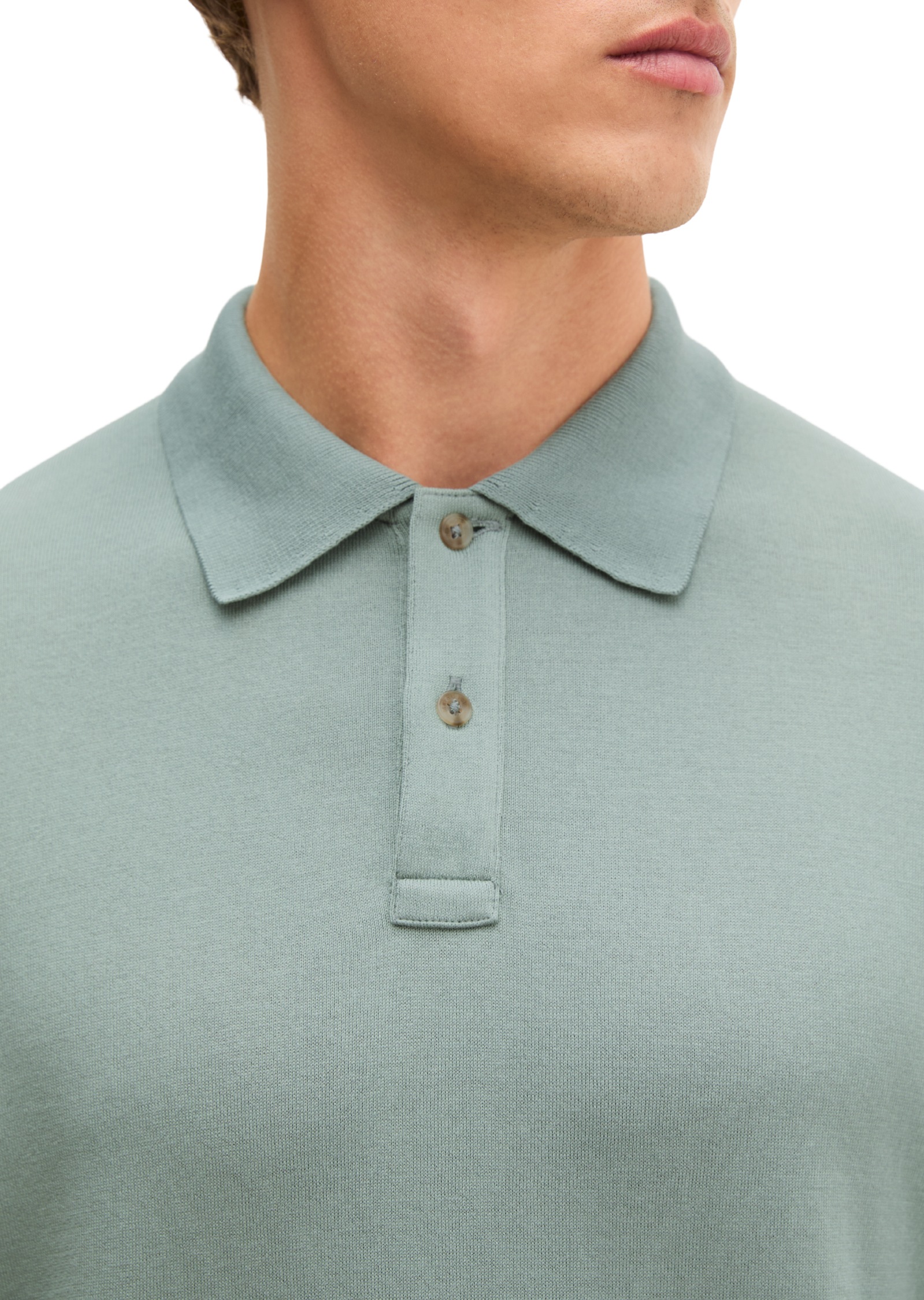 Marc O'Polo Langarm-Poloshirt »aus reiner Bio-Baumwolle«