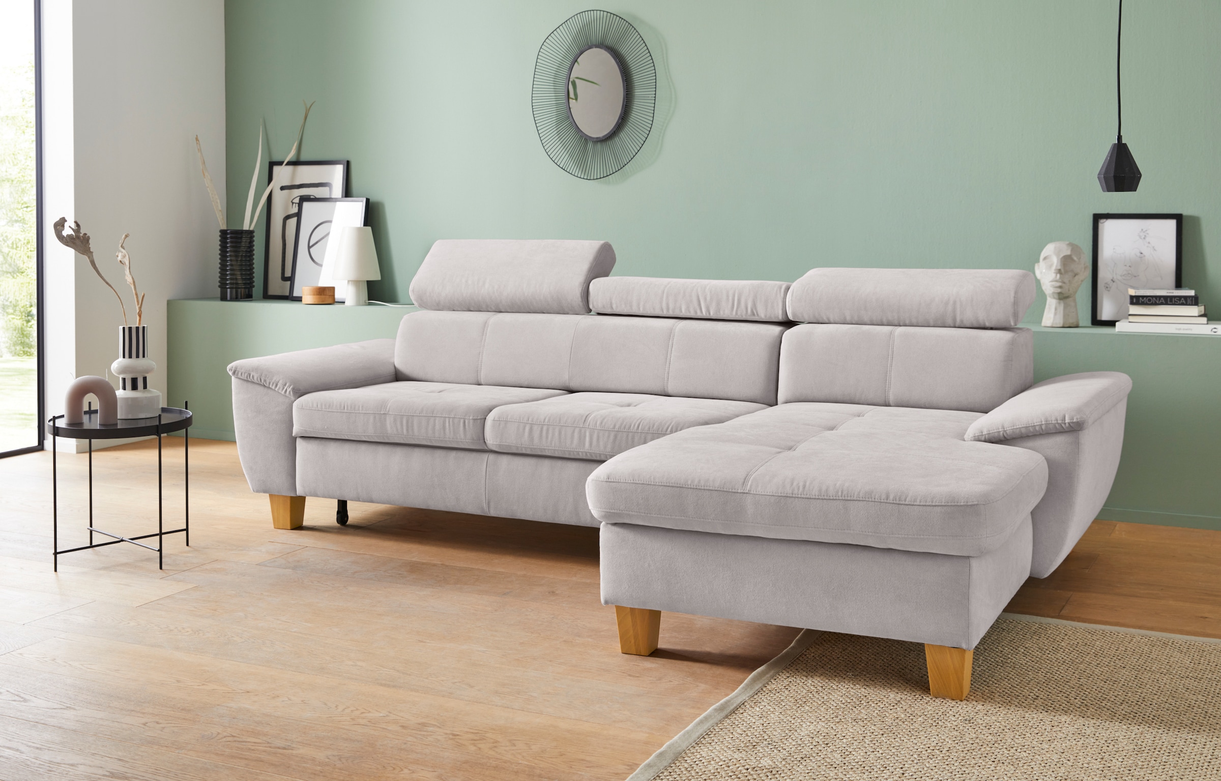 exxpo - sofa fashion Ecksofa "Enya, aufwendige Detailverarbeitung, hoher Si günstig online kaufen