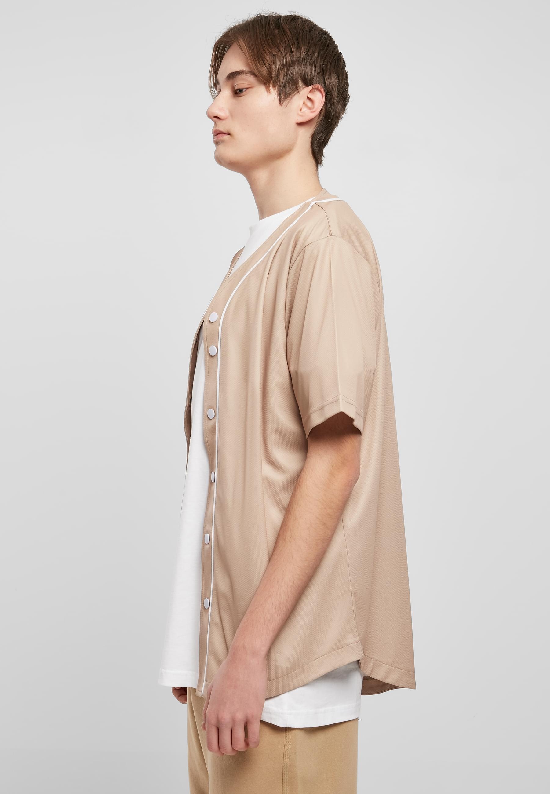 URBAN CLASSICS T-Shirt »Urban Classics Herren Baseball Mesh Jersey«, (1 tlg.)