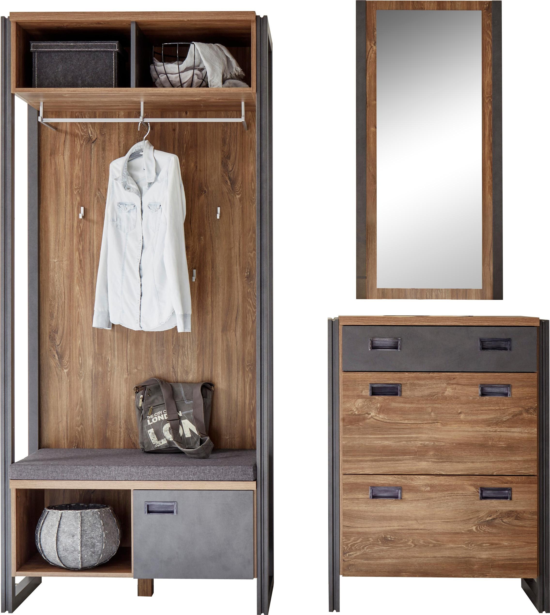 Home affaire Garderoben-Set "Detroit", (Set, 3 St.) günstig online kaufen