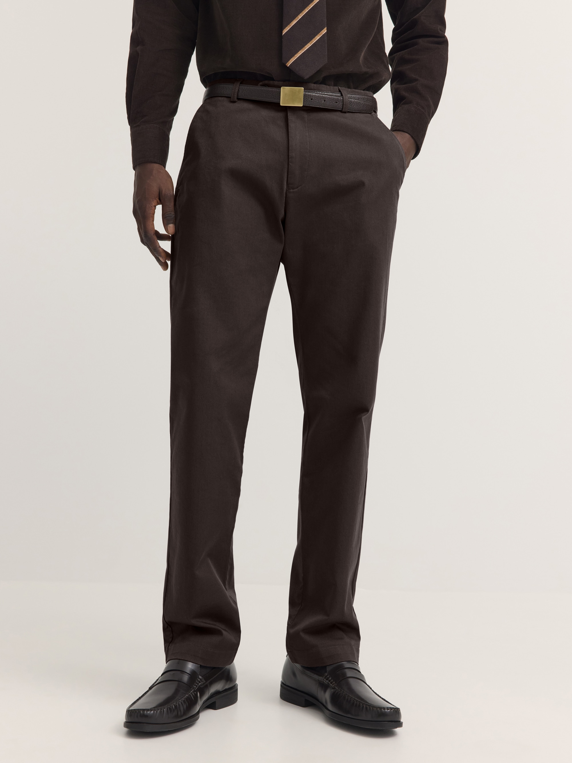 bugatti Chinohose "Regular Fit" Regular Fit Baumwoll-Twill Summer Touch