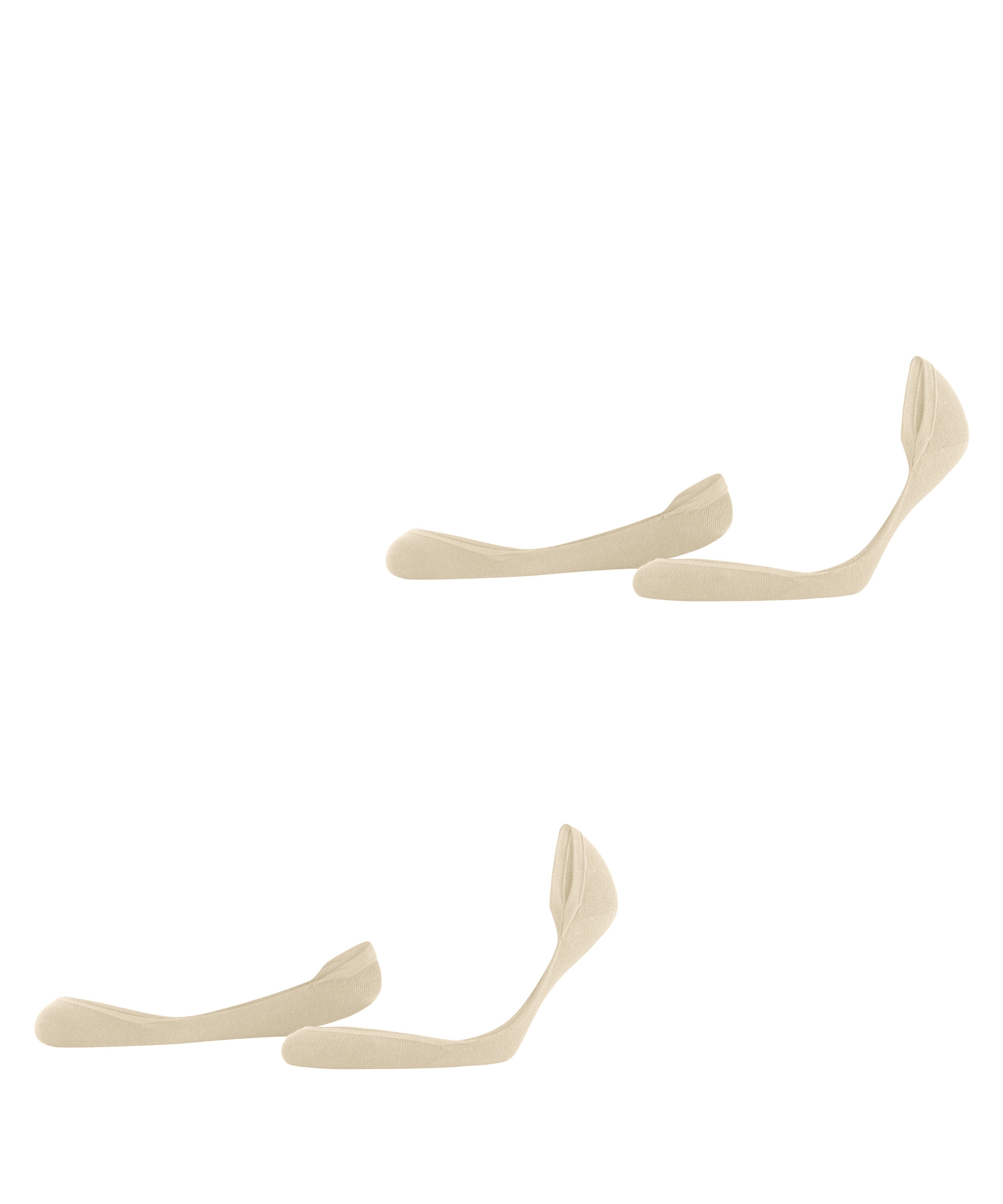 Esprit Füßlinge »Solid Low« 2 Paar,  elegant, verstärkt und aus weicher Baumwolle, dünn, Anti-Slip