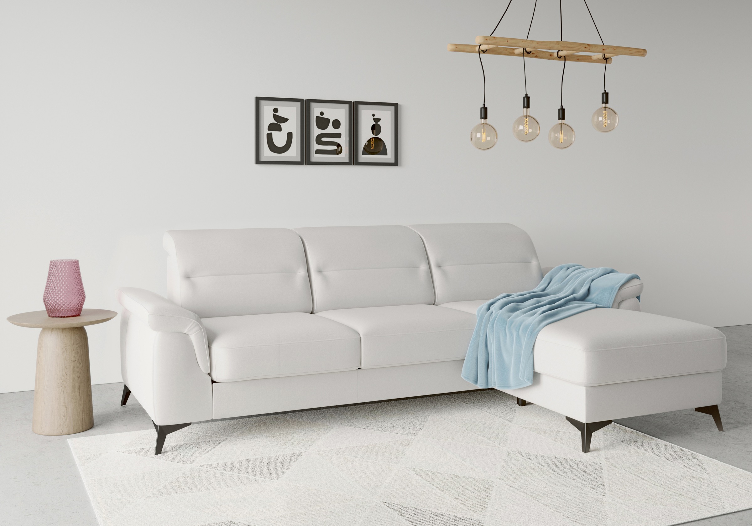 sit&more Ecksofa "Sinatra L-Form" mit Recamiere, optional mit Kopfteilverst günstig online kaufen