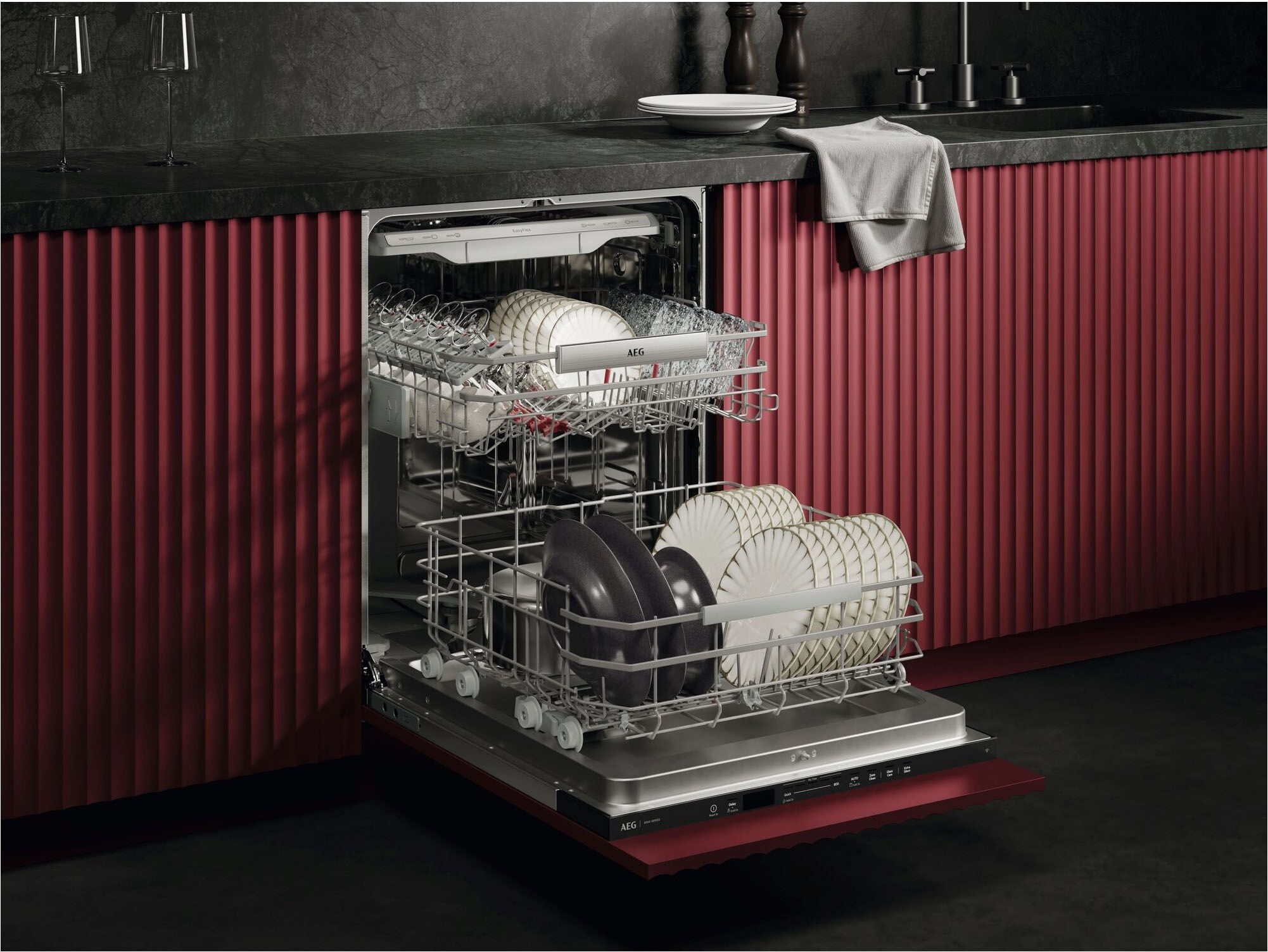 AEG Serie 8000 GI8200A2TC Voll integriert 14 Maßgedecke