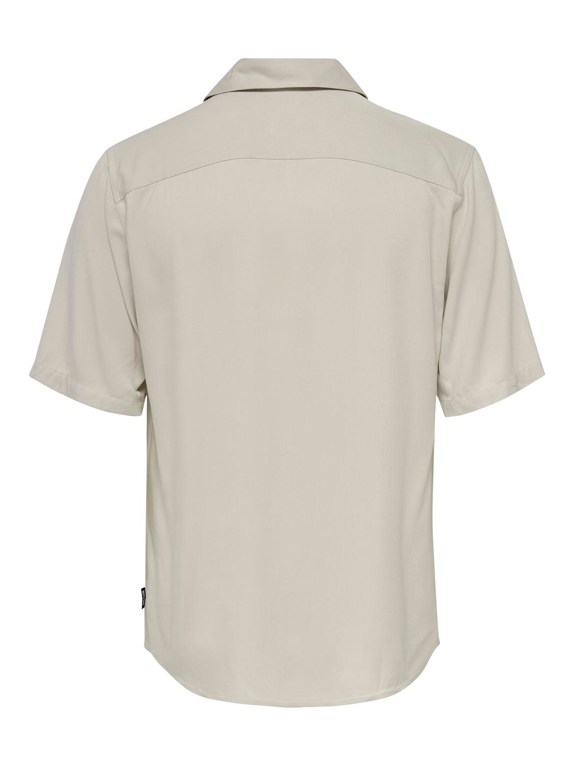 ONLY & SONS Kurzarmhemd »ONSDASH LIFE REG VISC RES SS SHIRT«