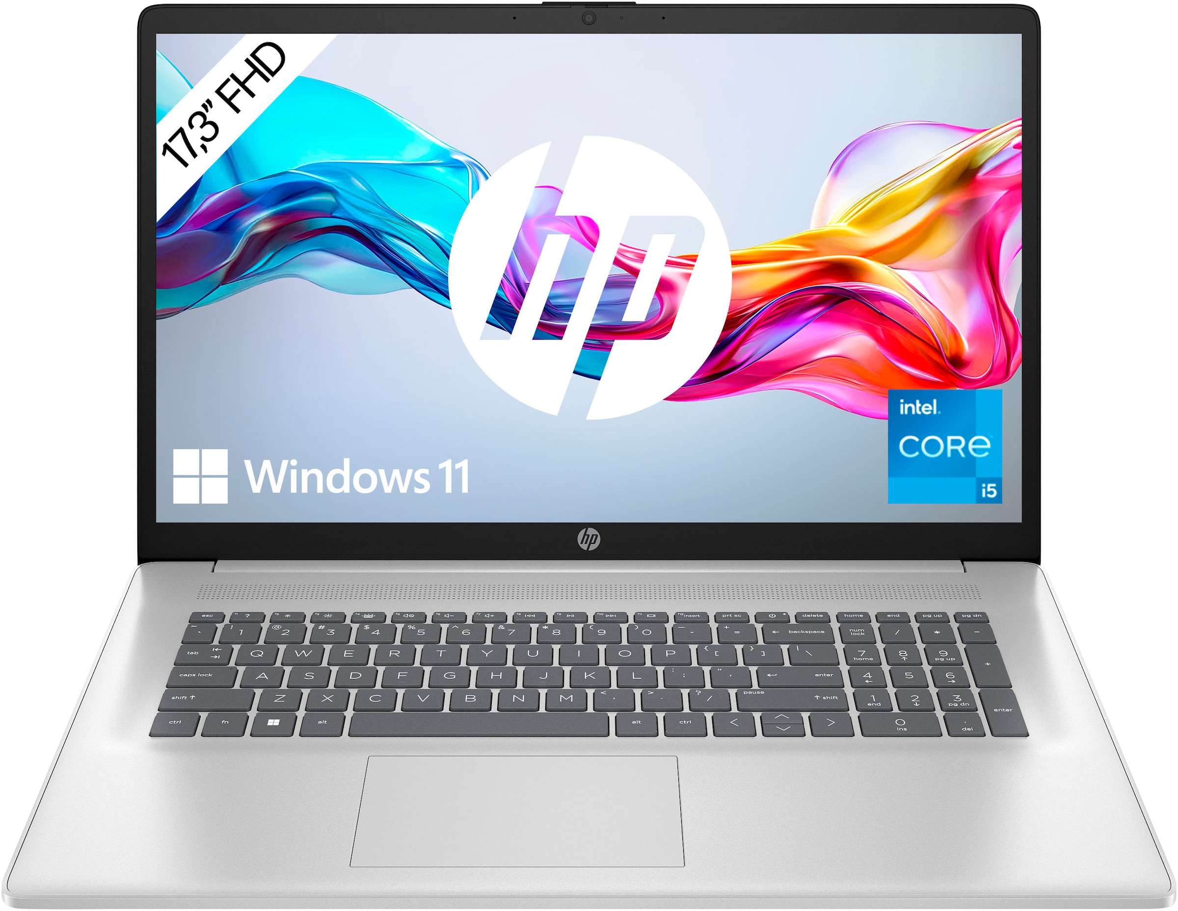 HP Notebook »17-cn3264ng«, 43,9 cm, / 17,3 Zoll, Intel, Core i5, Iris Xe Graphics, 512 GB SSD