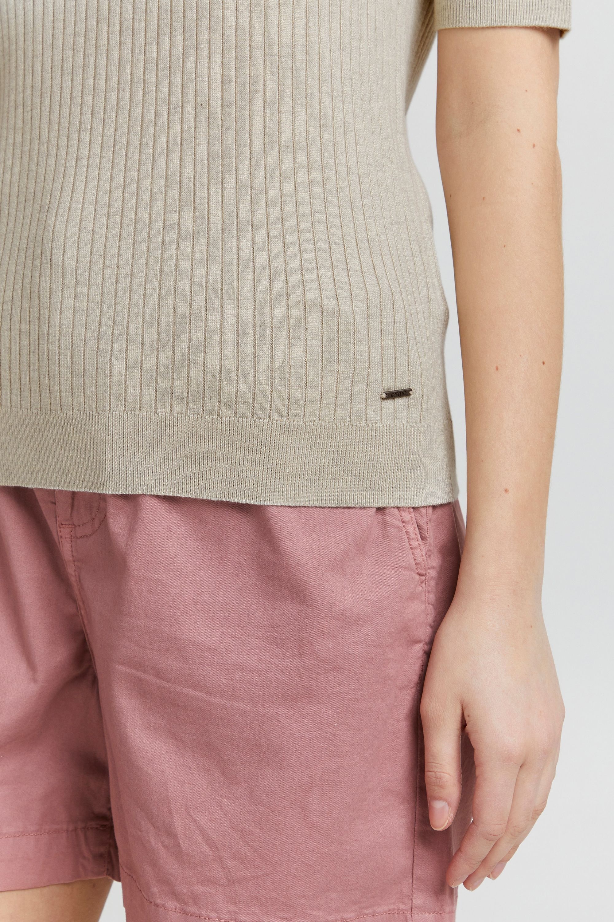 OXMO Kurzarmshirt »Strickkurzarmpullove OXRiona«