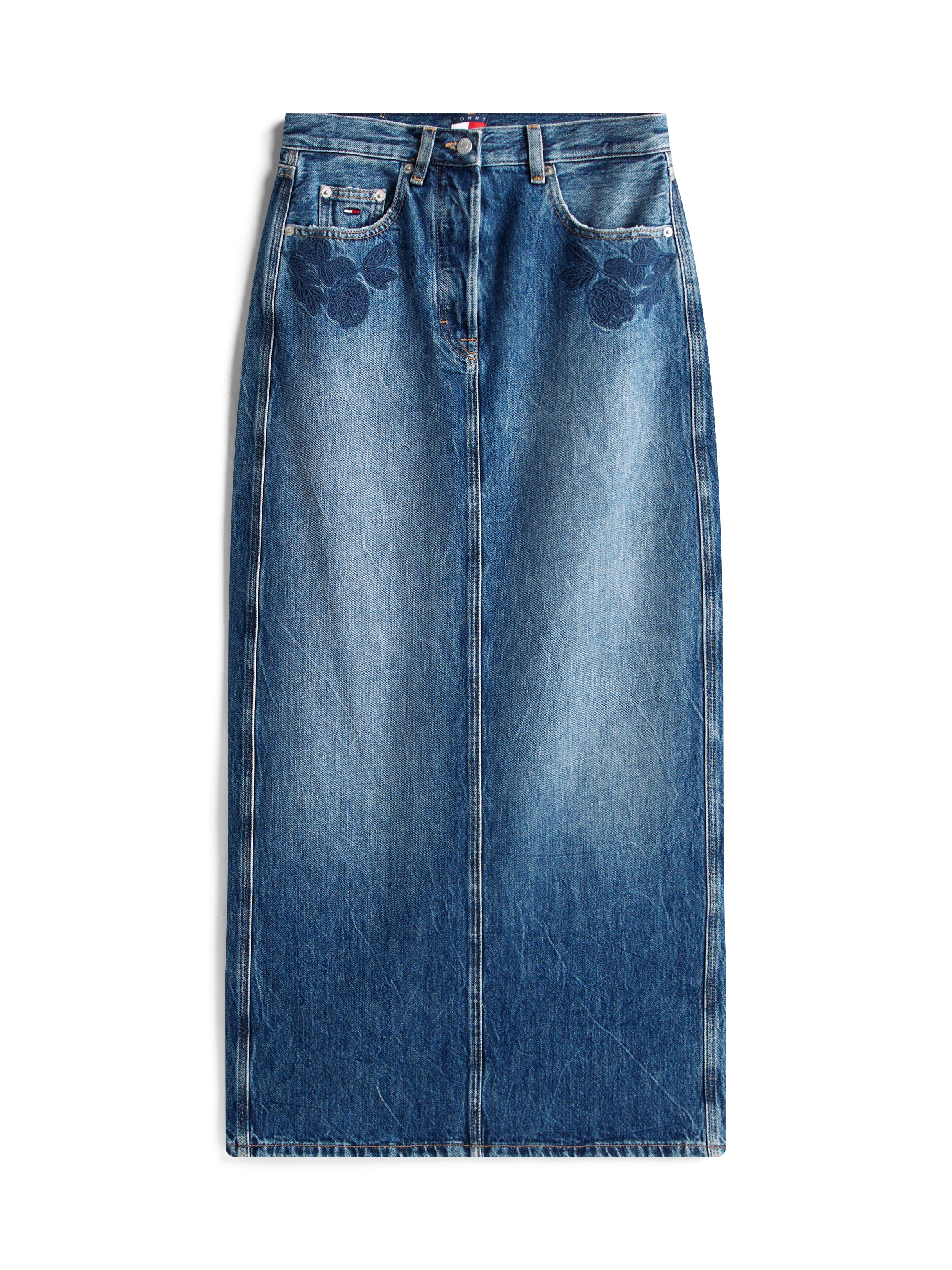 Tommy Jeans Jeansrock »LAYLA MAXI SKIRT CBF DI2057«, mit Stickerei