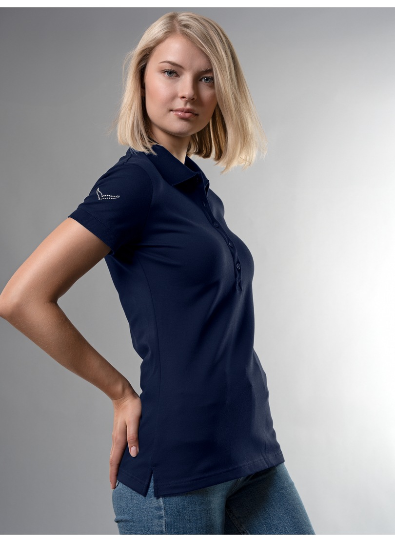 Thumbnail - Trigema Poloshirt "TRIGEMA Poloshirt mit Kristallsteinen" 1 Stk. tlg.