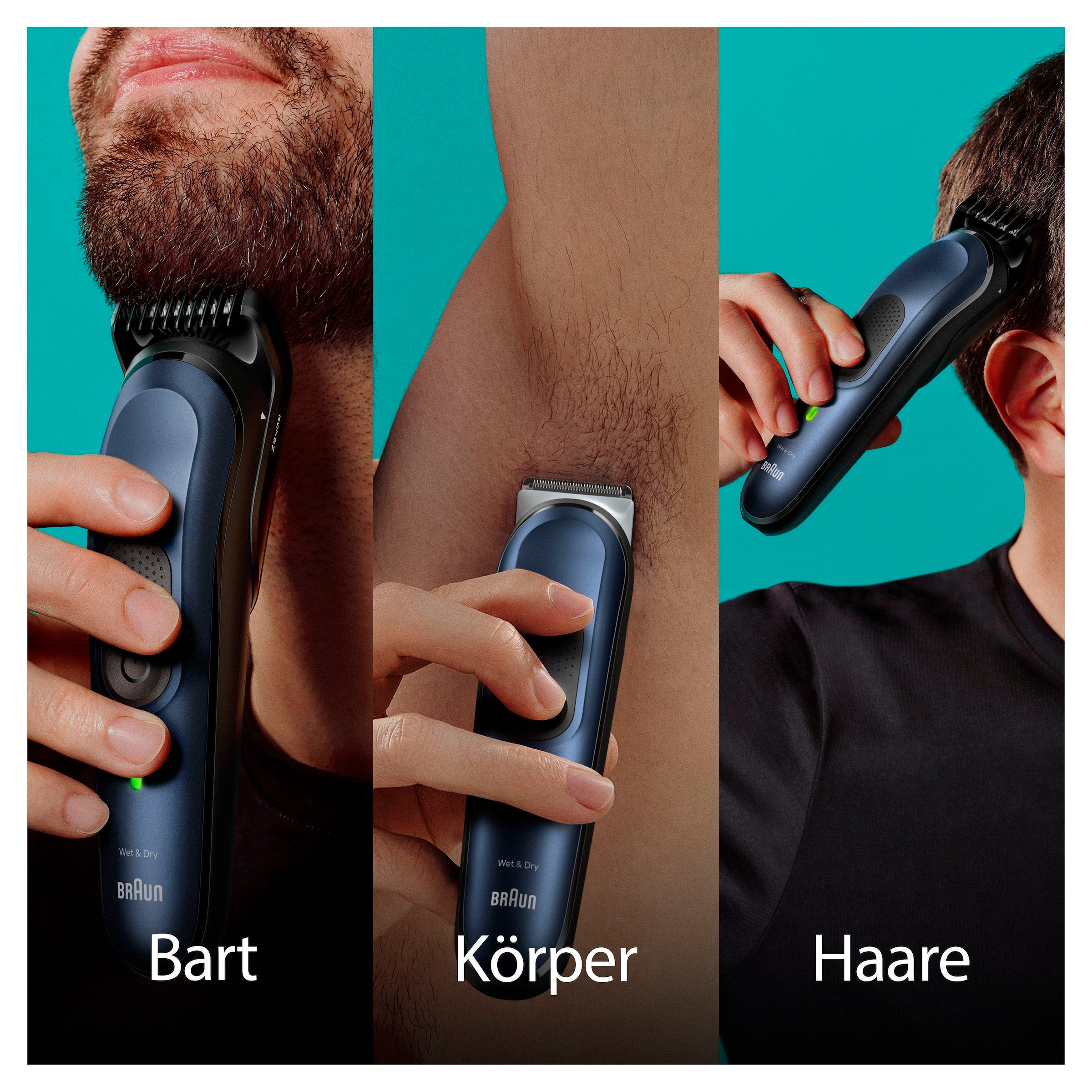 Braun Haarschneider »All-In-One Styling Set MGK7410«, Wasserdicht, 10-in-1 Barttrimmer
