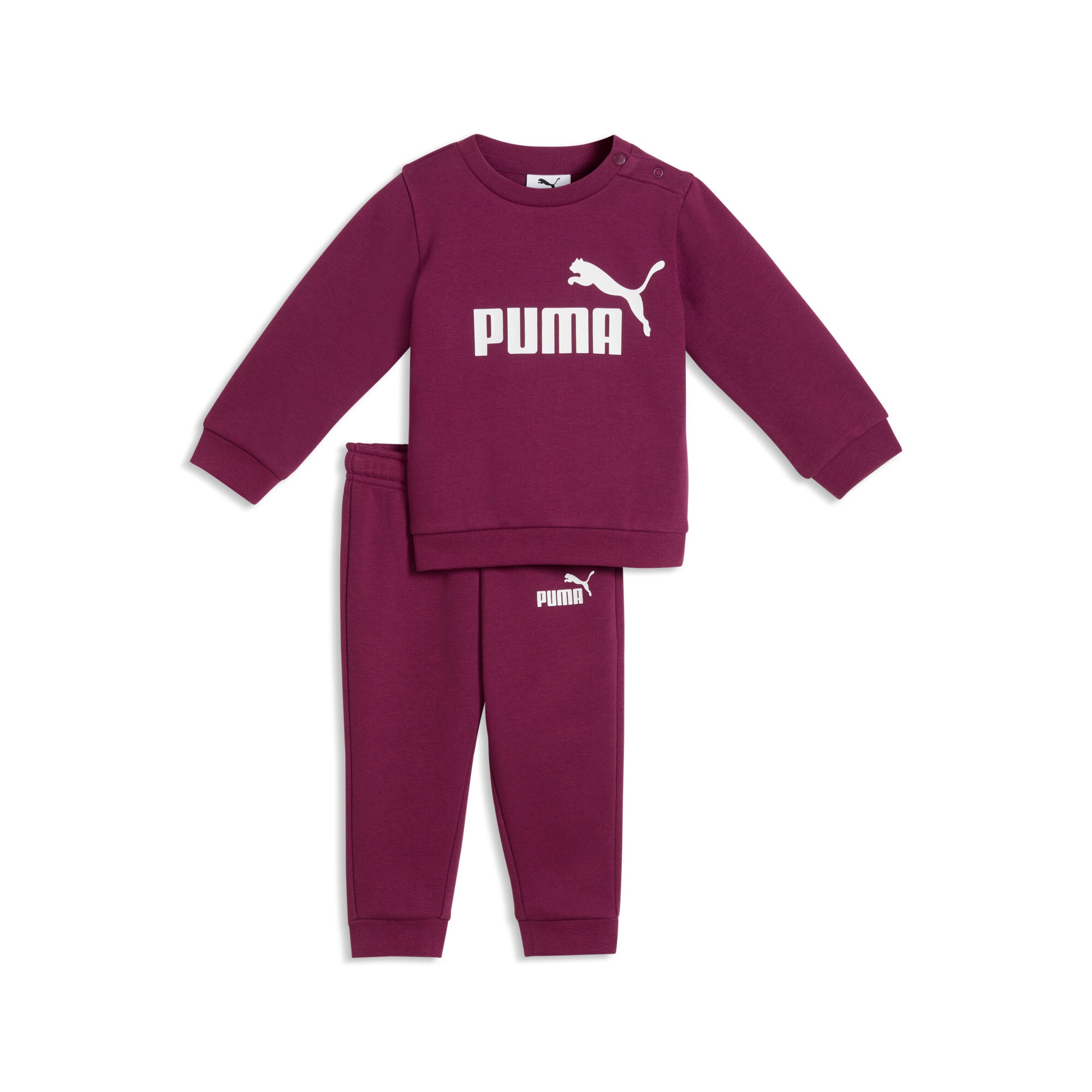 PUMA Trainingsanzug »MINICATS ESS CREW SET FL INF« 2 aus kuscheligem Fleecestoff