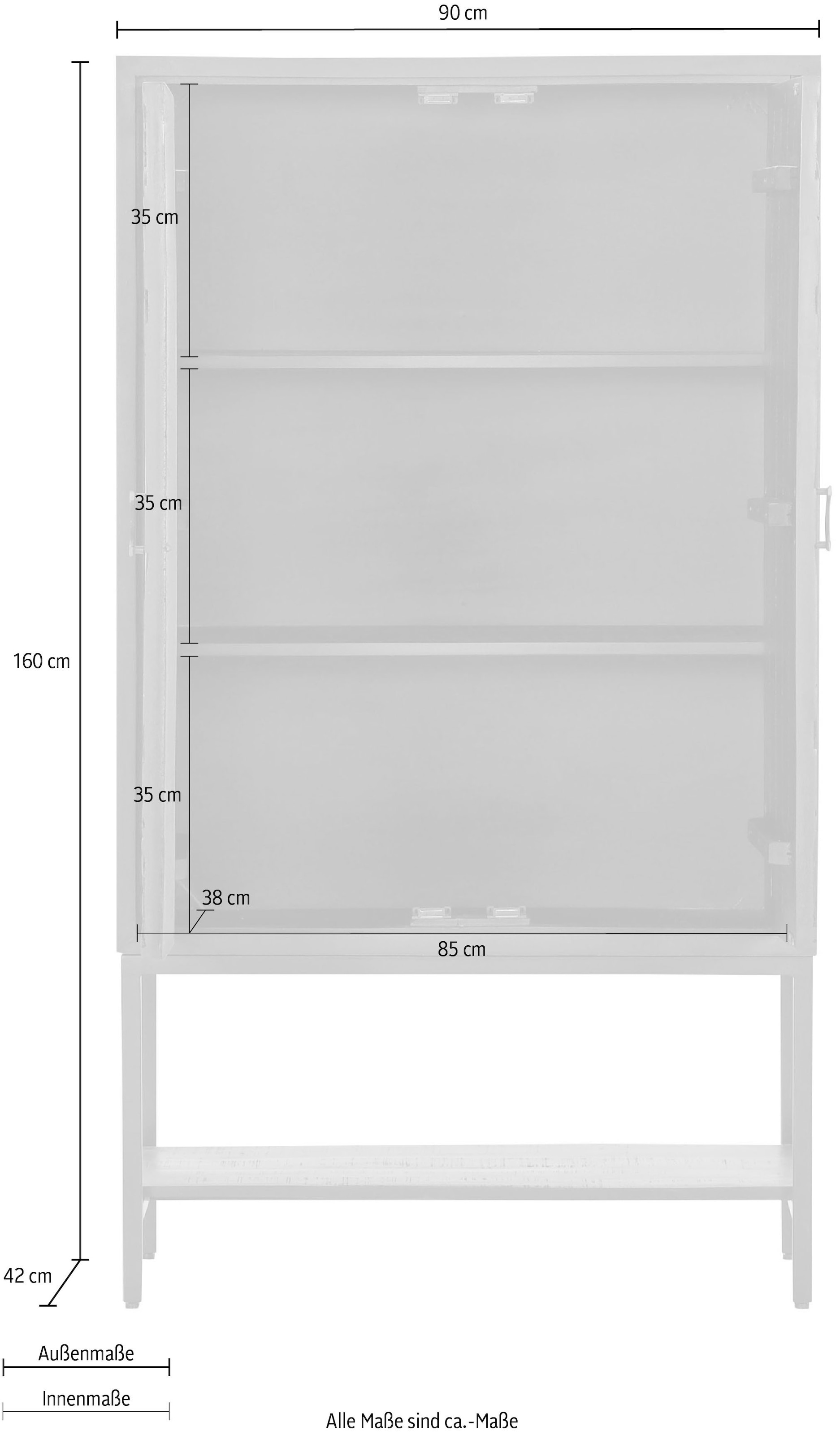 Gutmann Factory Highboard, Stauraumschrank, Breite 80 cm