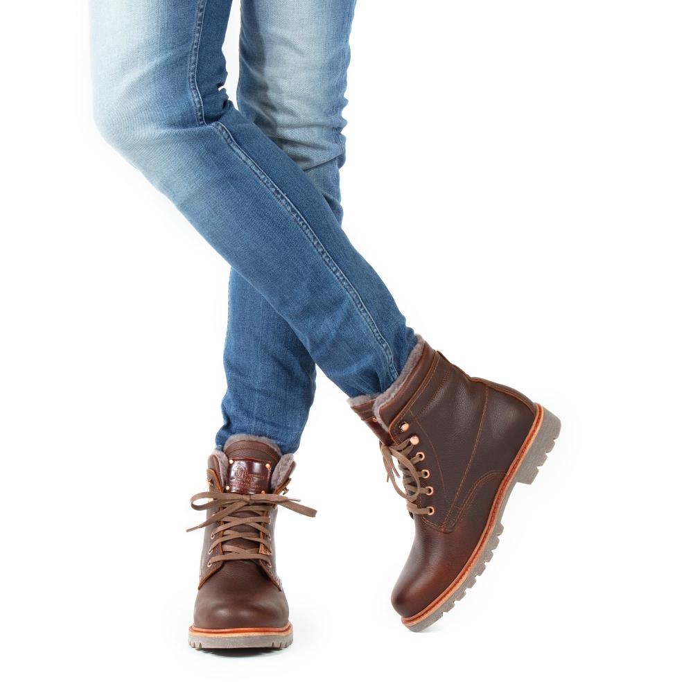 Panama Jack Winterboots »P03 Aviator Igloo«, Schnürboots, Winterstiefel, Profilsohle, mit Warmfutter