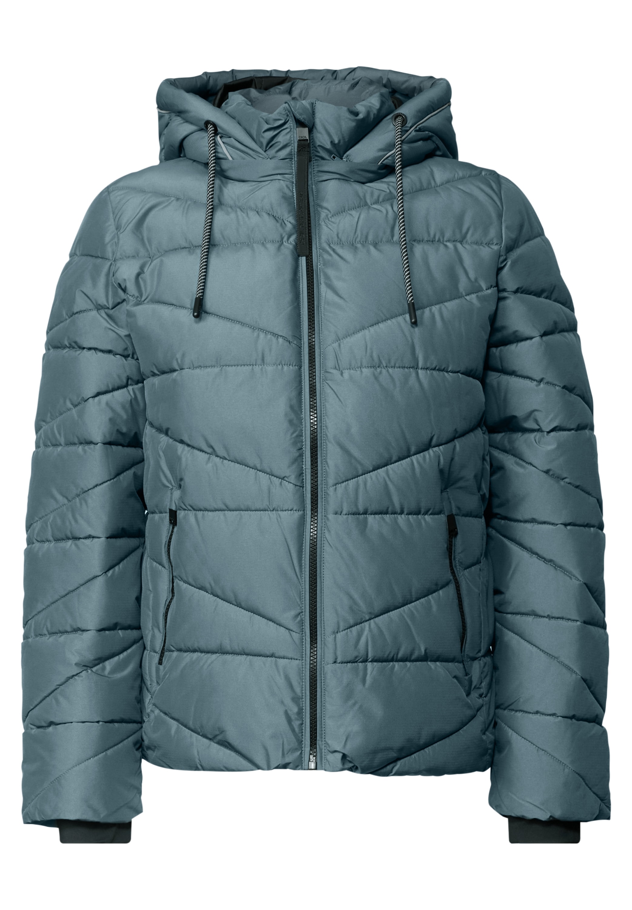 Cecil Steppjacke mit Kapuze mit Kapuze und Zipper