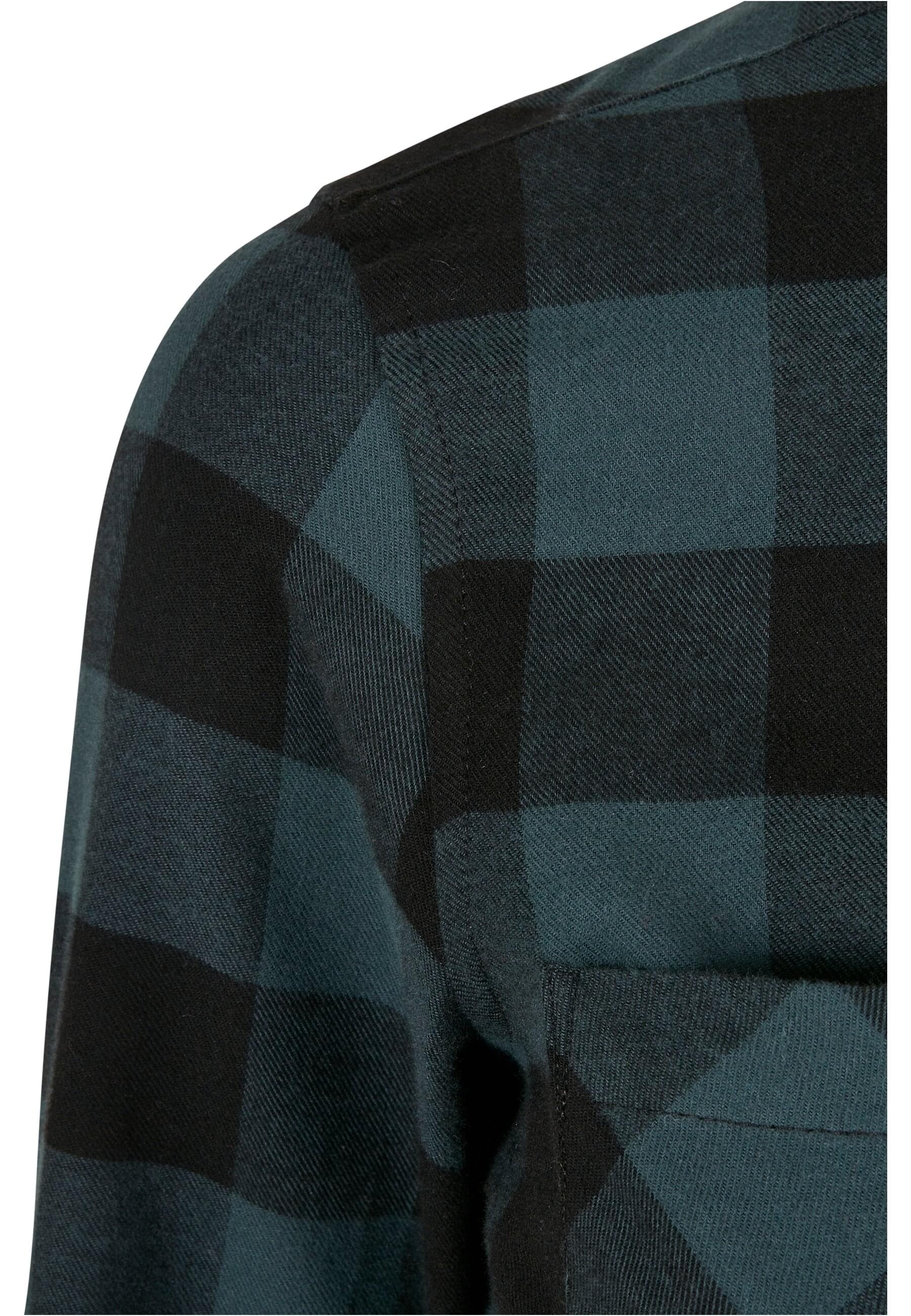 URBAN CLASSICS Langarmhemd »Urban Classics Damen Ladies Turnup Checked Flanell Shirt«, (1 tlg.)