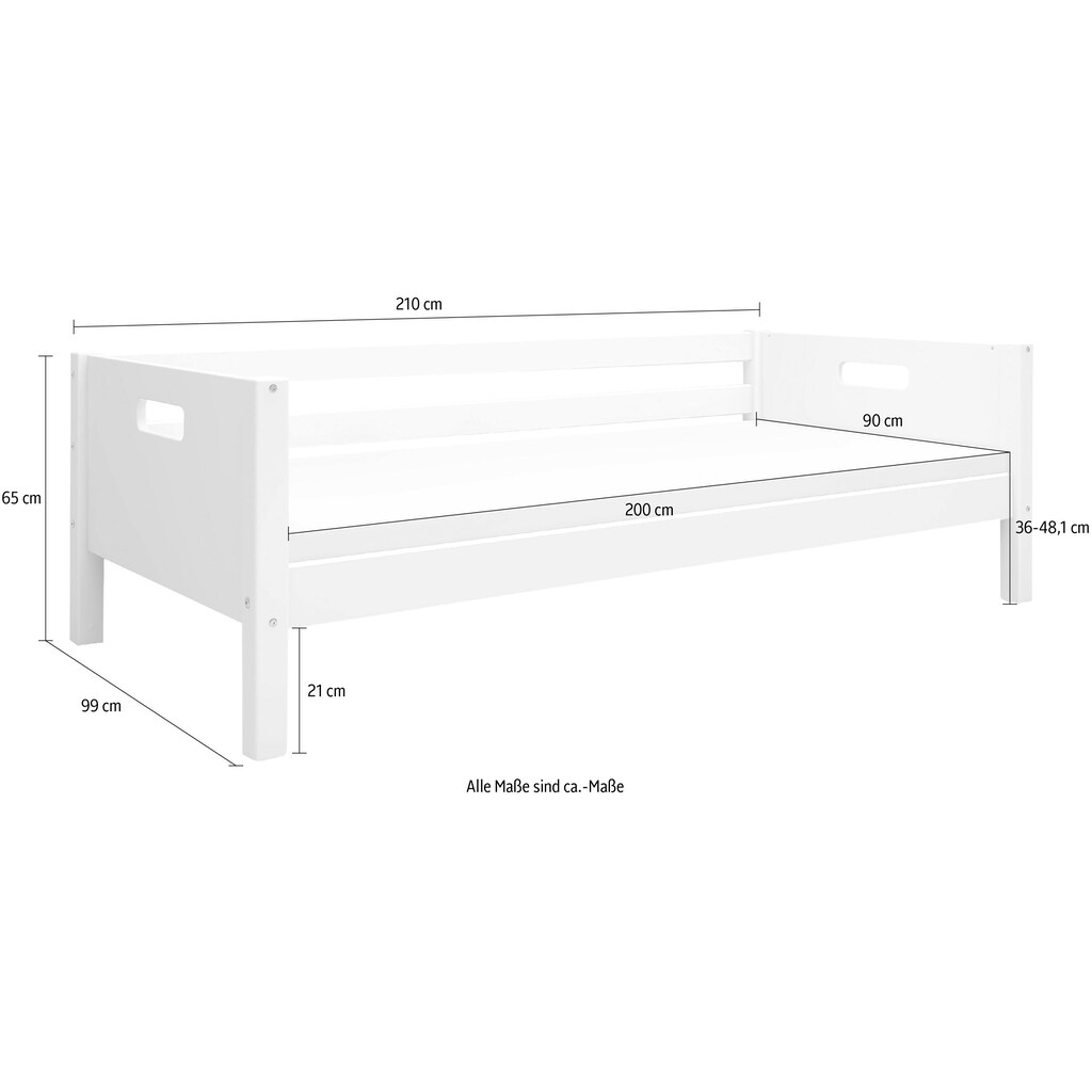 Thuka Einzelbett, Thuka Nordic produziert bei Flexa, incl Rollrost