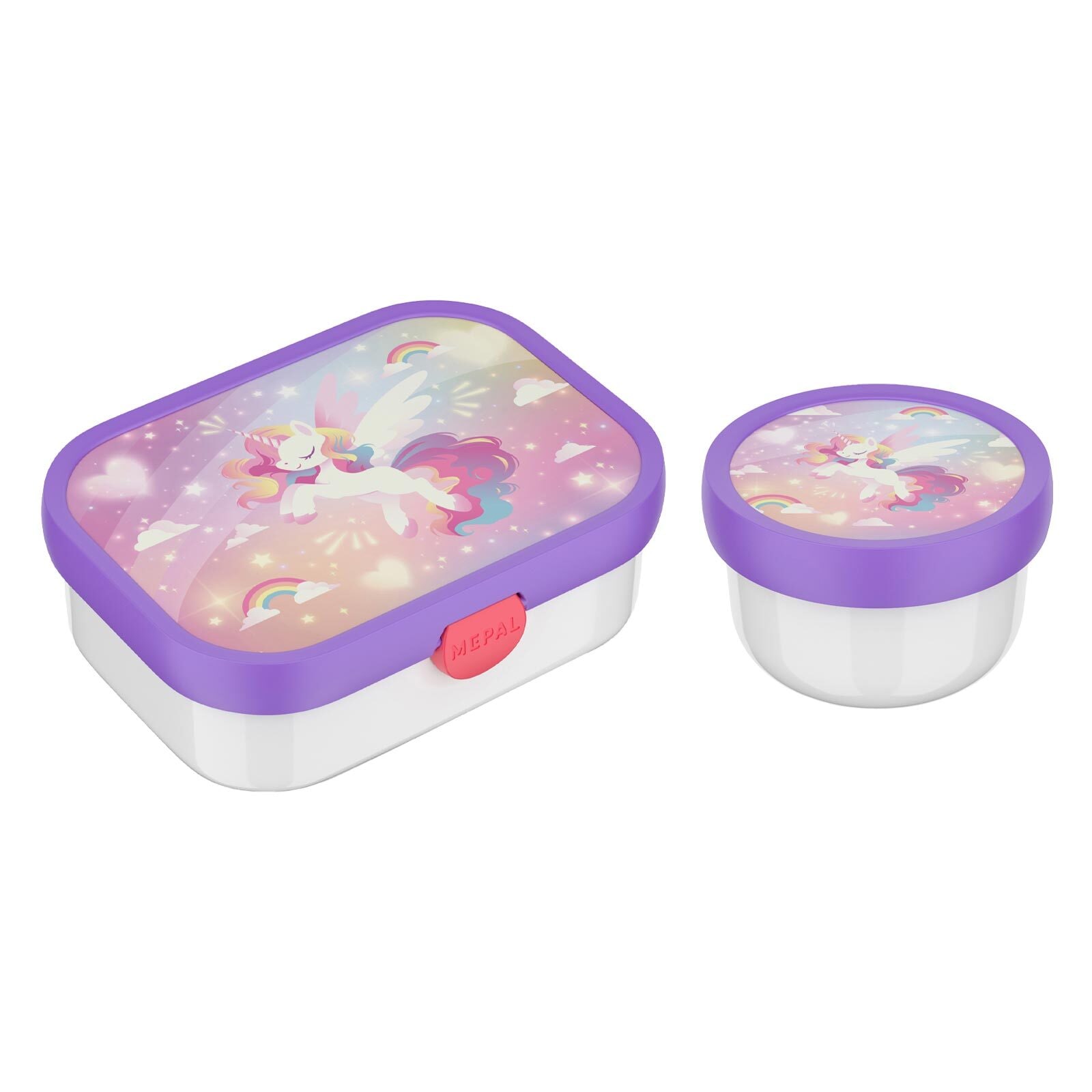 Mepal Lunchbox "Obst- und Bentobox Campus (2025) 300 & 750 ml 2er Set" Spülmaschinengeeignet