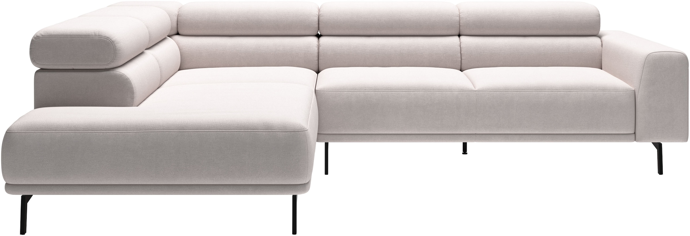 SCHÖNER WOHNEN-Kollektion 1100000002199 "Tossa, Modernes Design trifft smarte Funktione, Breite 273 cm" Motorischer Sitzvorzug, Kopfteil-Funktion & Saugroboter-Höhe