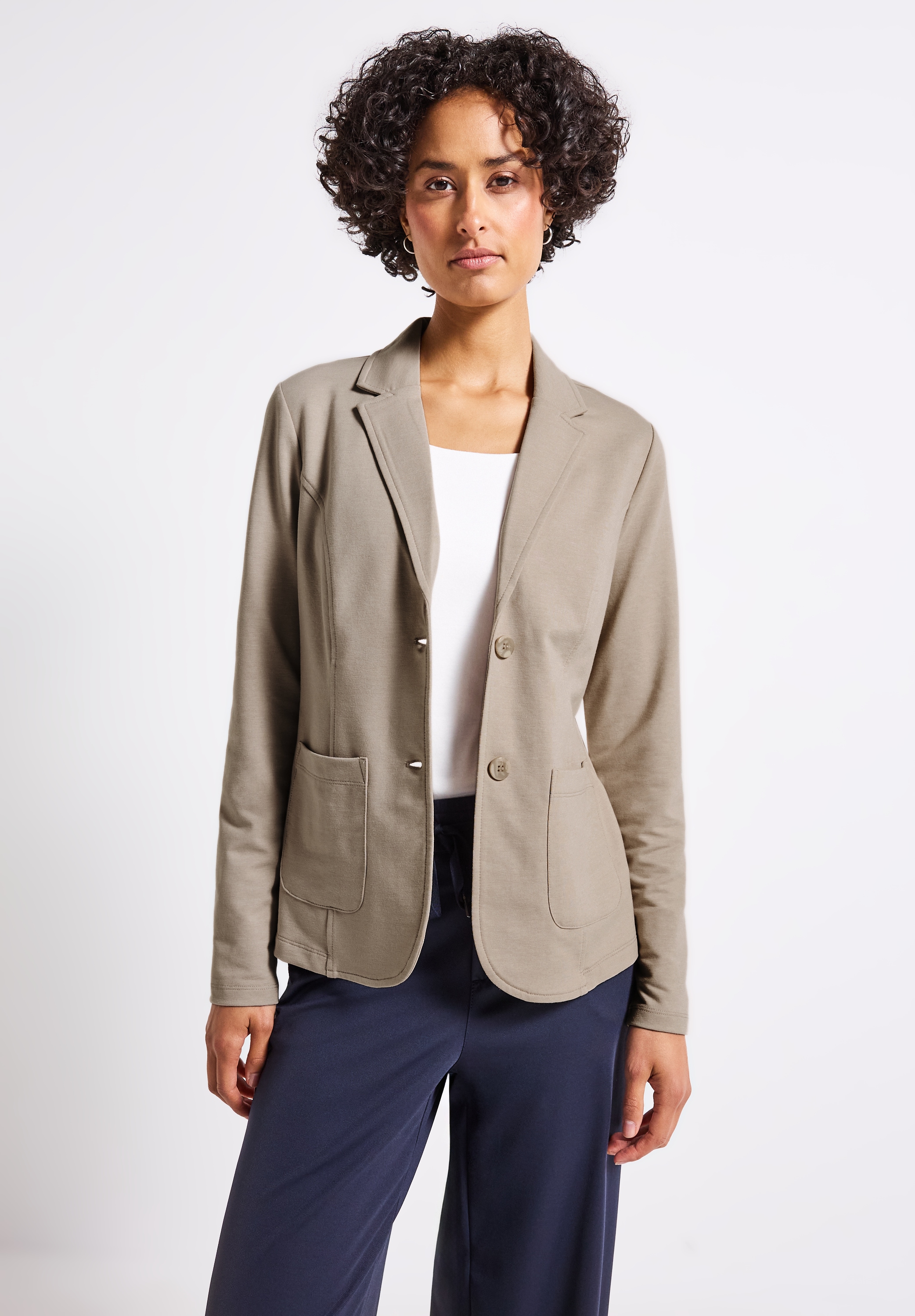 STREET ONE Kurzblazer, aus Baumwolle mit Stretchanteil günstig online kaufen