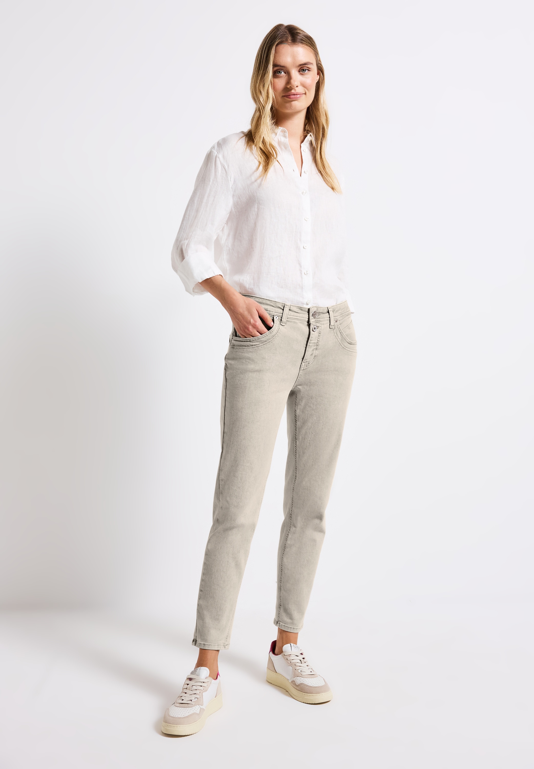 STREET ONE Loose-fit-Jeans, Middle Waist